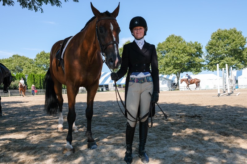 Phoebe Topping at The Hampton Classic in Bridgehampton. Lori Hawkins photo