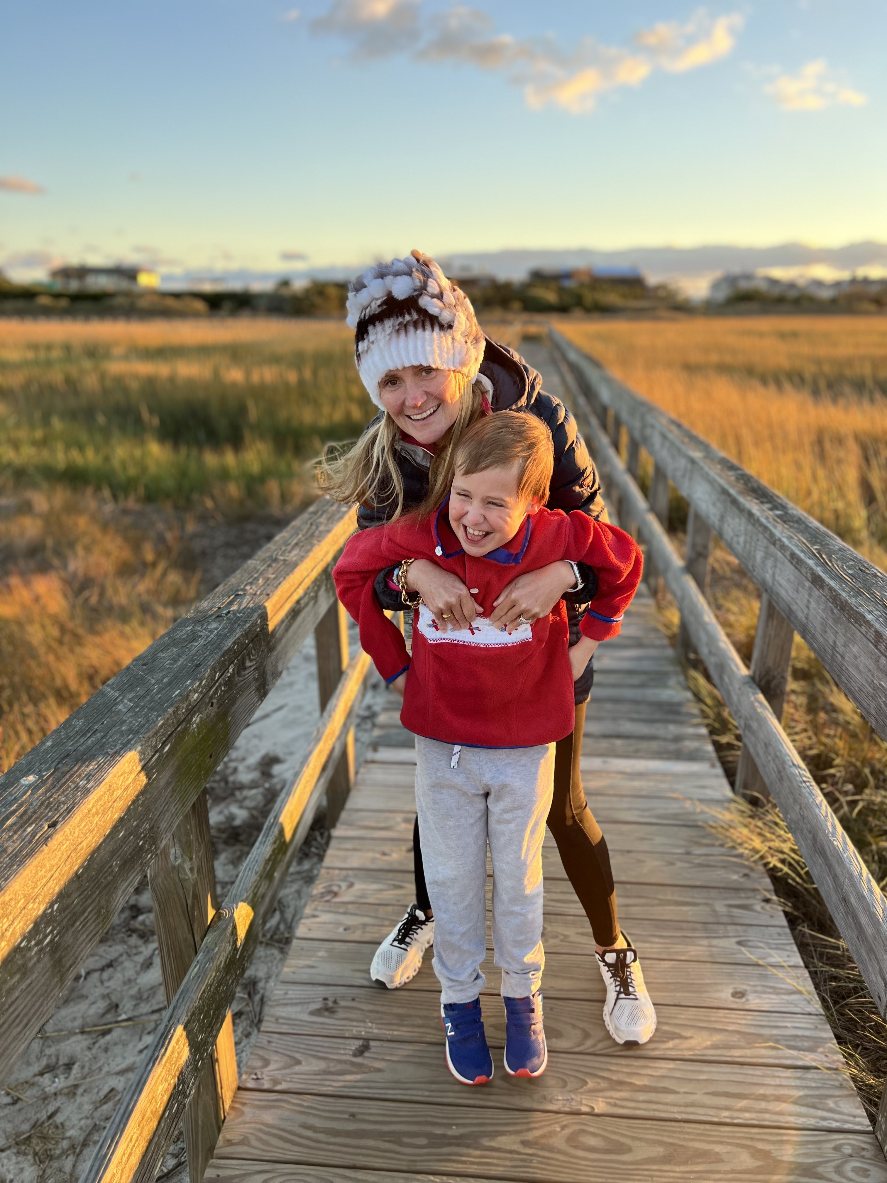 Genie Egerton-Warburton with her son, Rowland, earlier this year. COURTESY GENIE EGERTON-WARBURTON