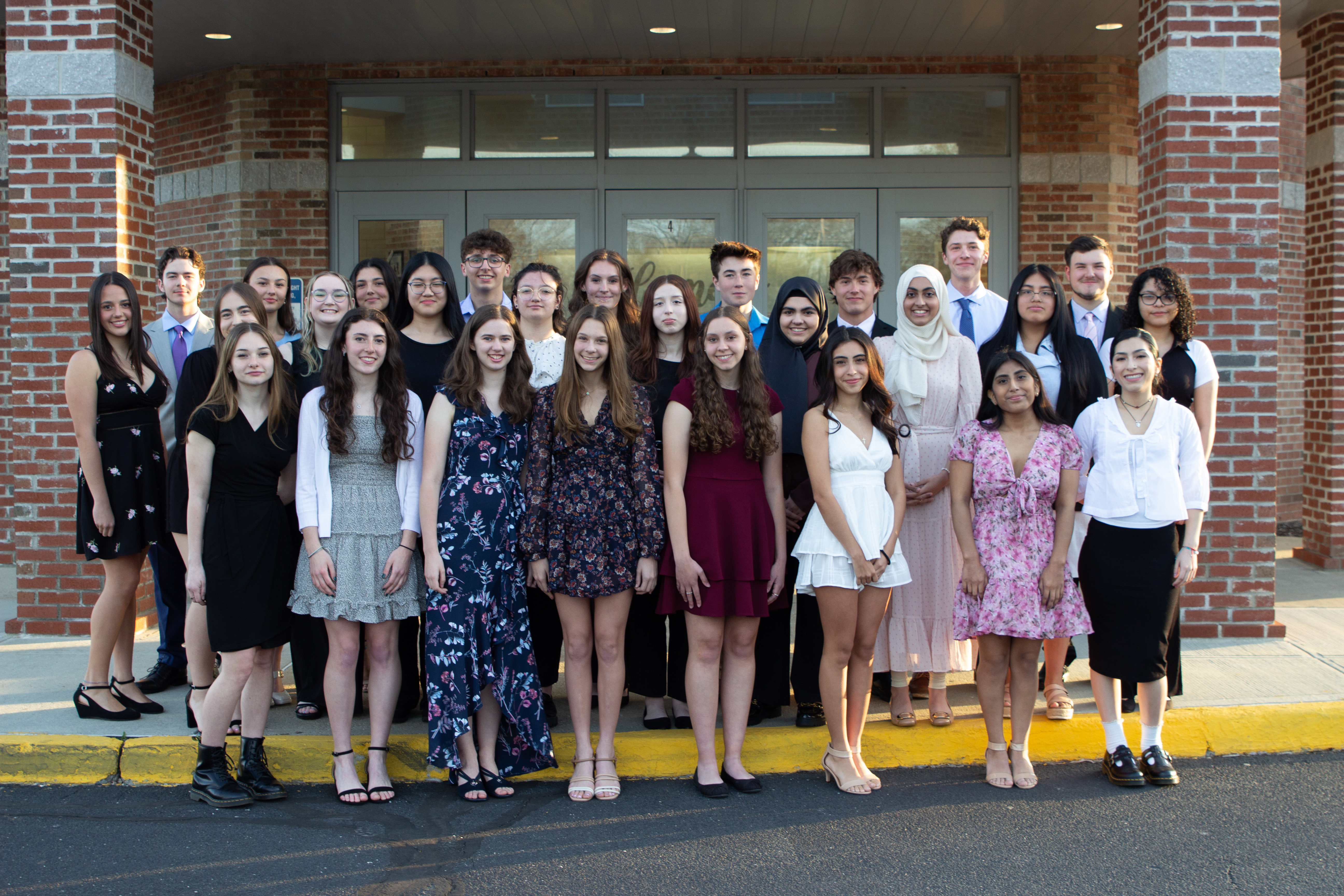 Hampton Bays High School inducted 27 students into the National Honor Society on April 19. COURTESY HAMPTON BAYS SCHOOL DISTRICT