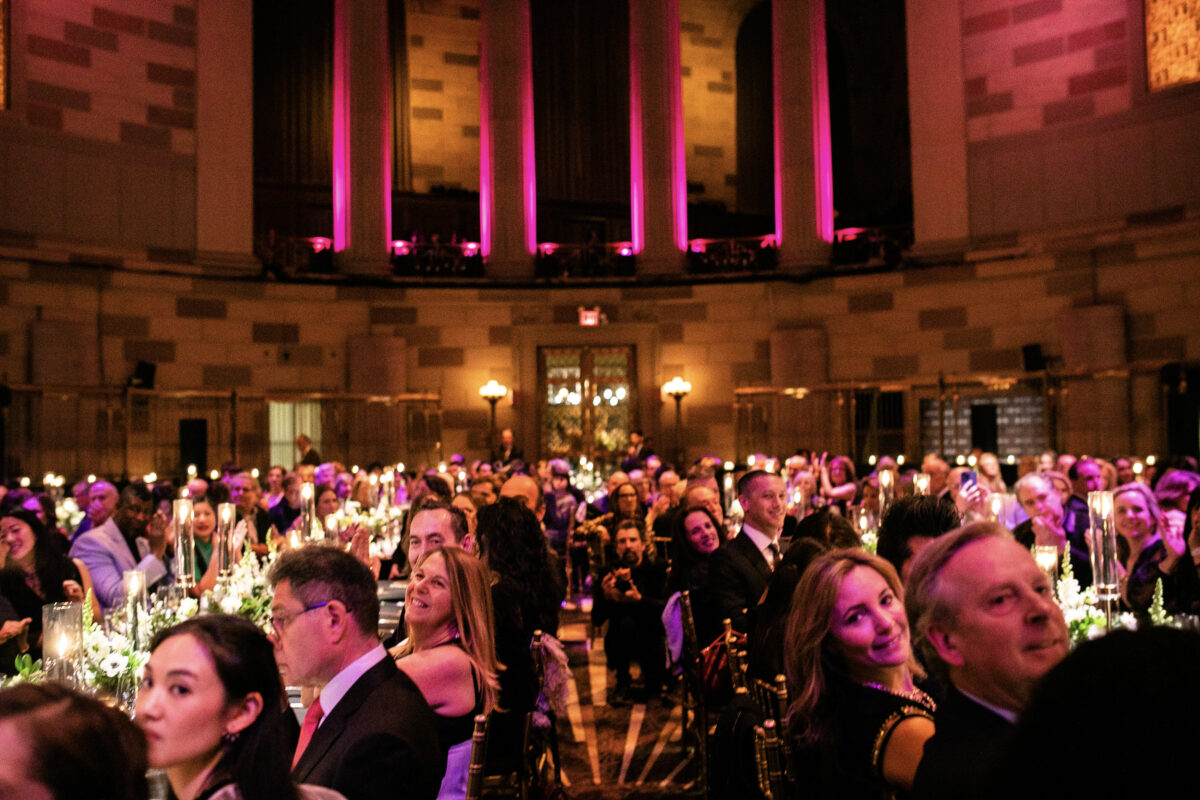 Audience members at Guild Hall's Academy of the Arts Achievement Awards Dinner on April 18, at Gotham Hall in New York City. JESSICA DALENE PHOTOGRAPHY
