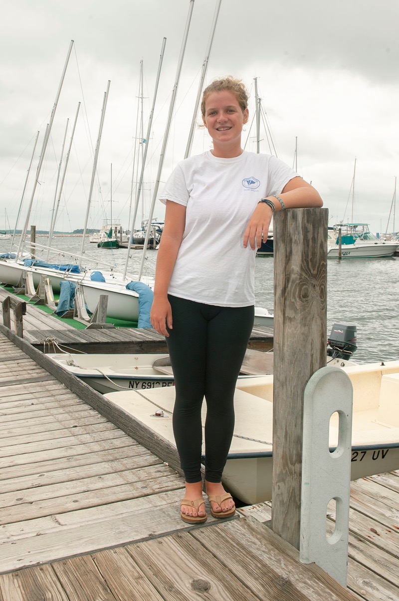 Maxine de Havenon at the Breakwater Yacht Club.