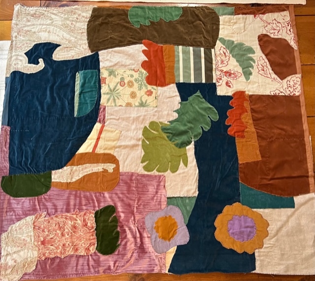 Erica-Lynn Huberty's quilt in progress. COURTESY THE ARTS CENTER AT DUCK CREEK