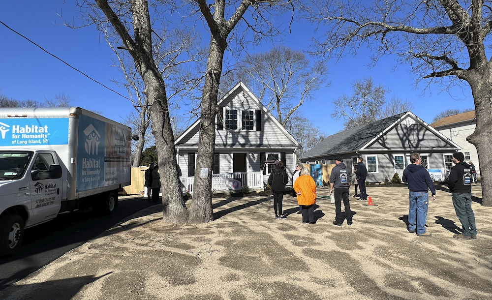 The two Habitat for Humanity Homes in Riverside.  DANA SHAW