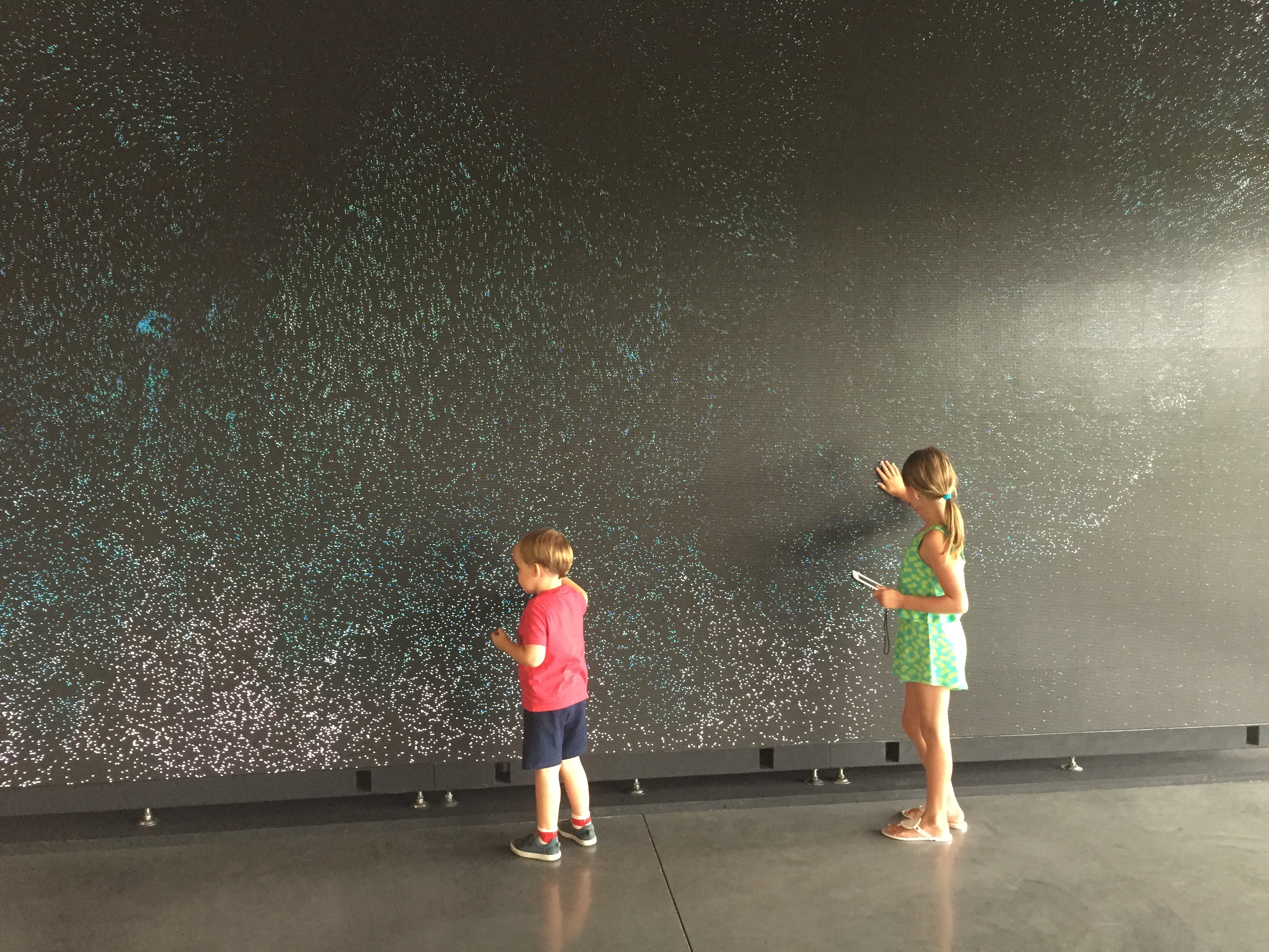 Rowland Egerton-Warburton and his sister, Charlotte, visit the Parrish Art Museum in Water Mill on a summer day in 2017. GENIE EGERTON-WARBURTON