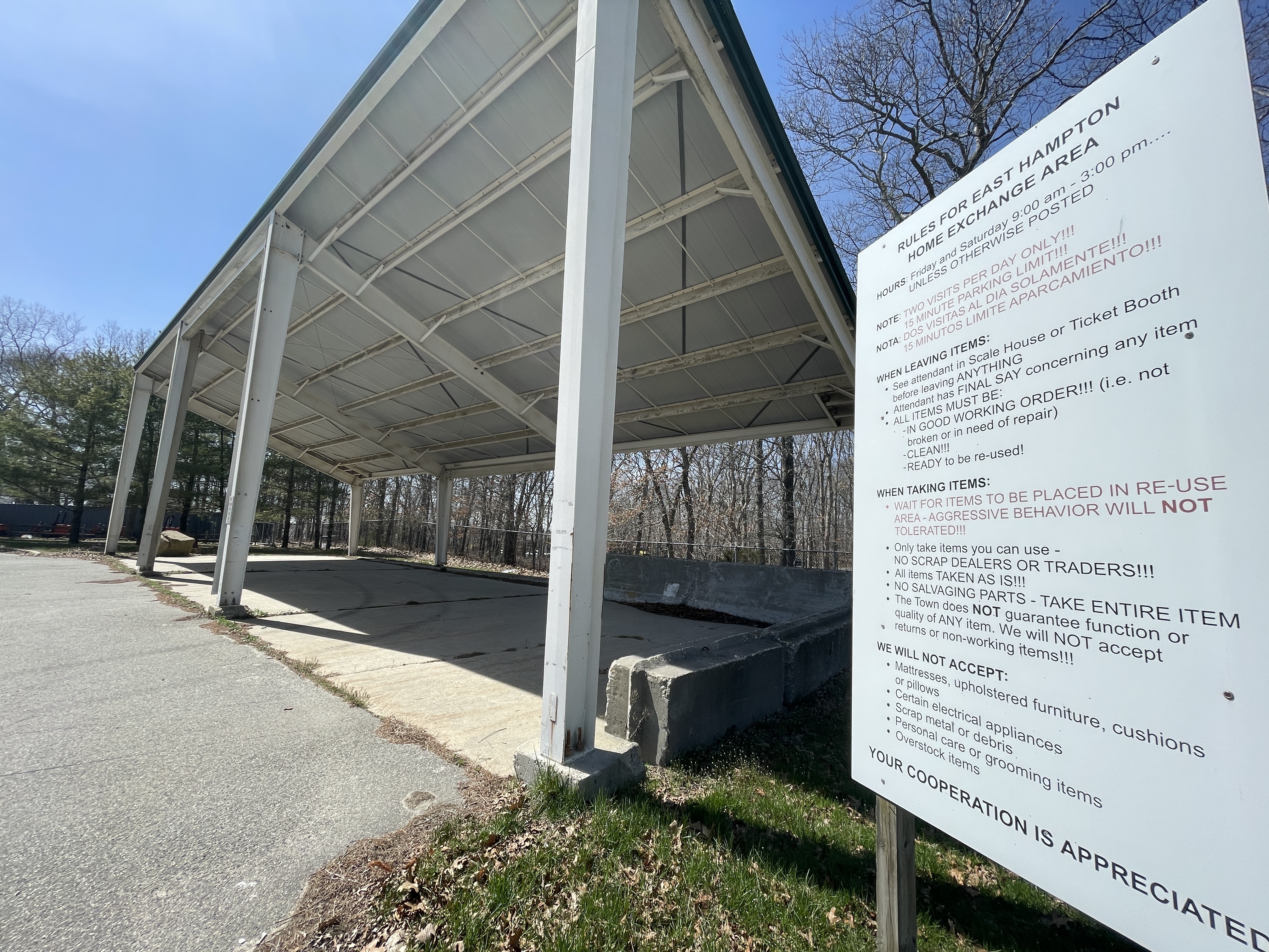 The town had posted a set of rules for conduct at the Home Exchange, but they were often violated.
MICHAEL WRIGHT