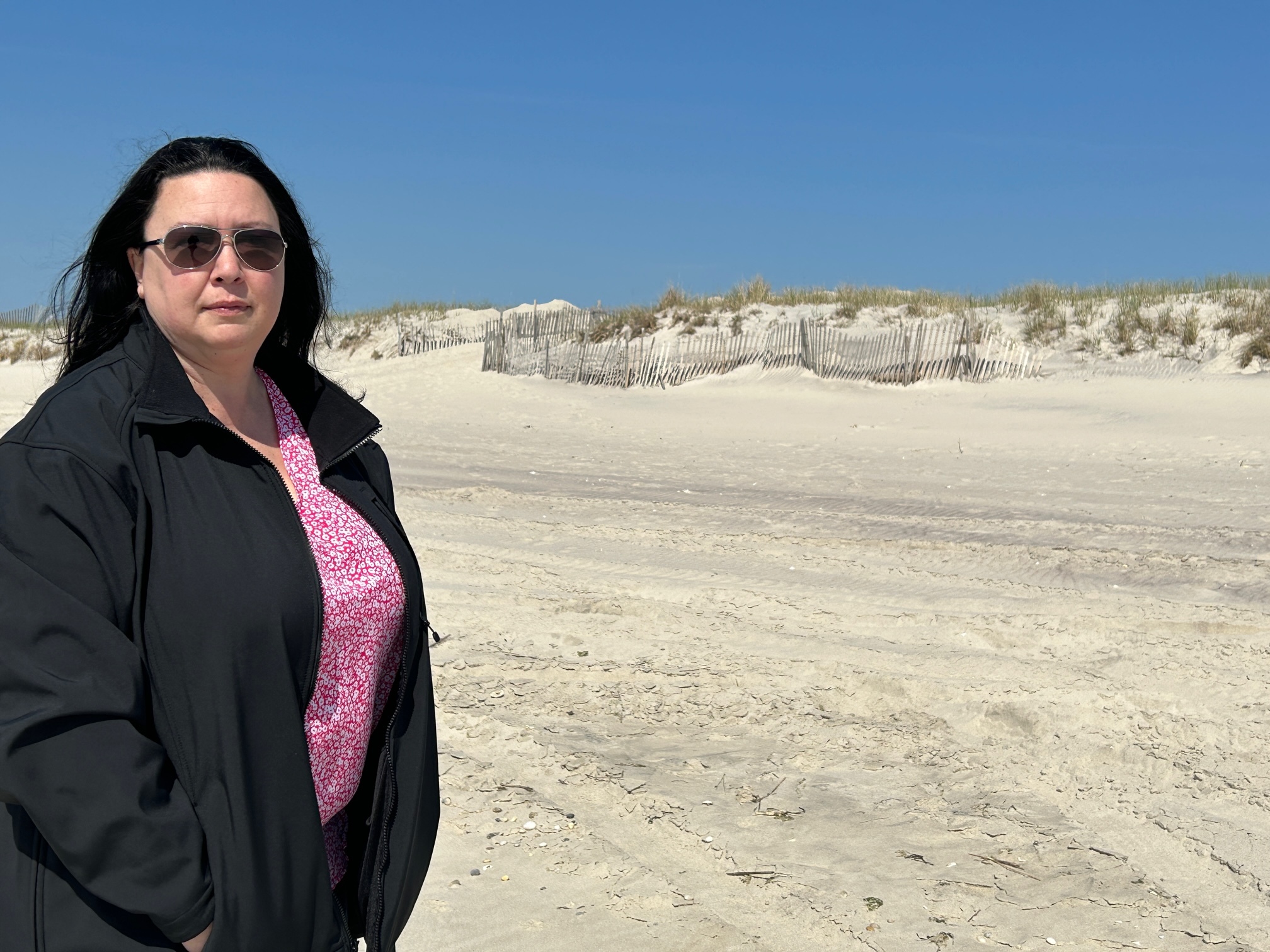 Councilwoman Cyndi McNamara proposed a beach parking pilot program at the Triton Lane Beach, but wants to see vehicles avoid getting too close to Hot Dog Beach in East Quogue. The beach 