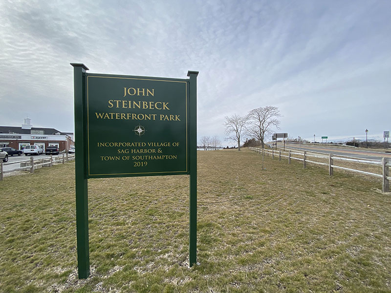 Steinbeck Park in Sag Harbor.   DANA SHAW