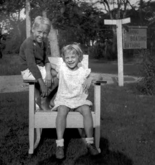 Joan Anderson and her brother, John, in Southampton during the1930s. COURTESY JODI M. ALTENDORF