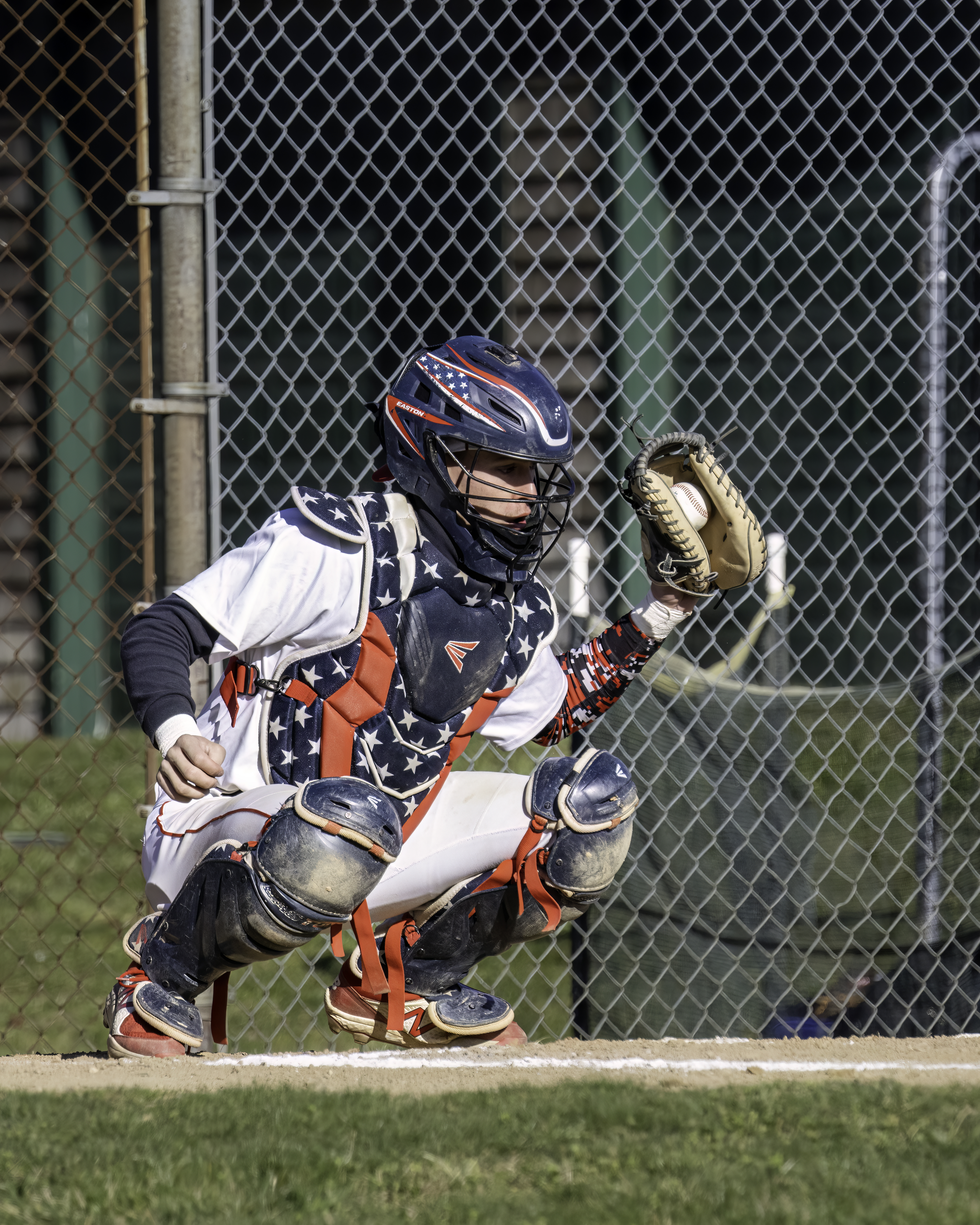 Pierson senior catcher Gavin Gilbride.    MARIANNE BARNETT