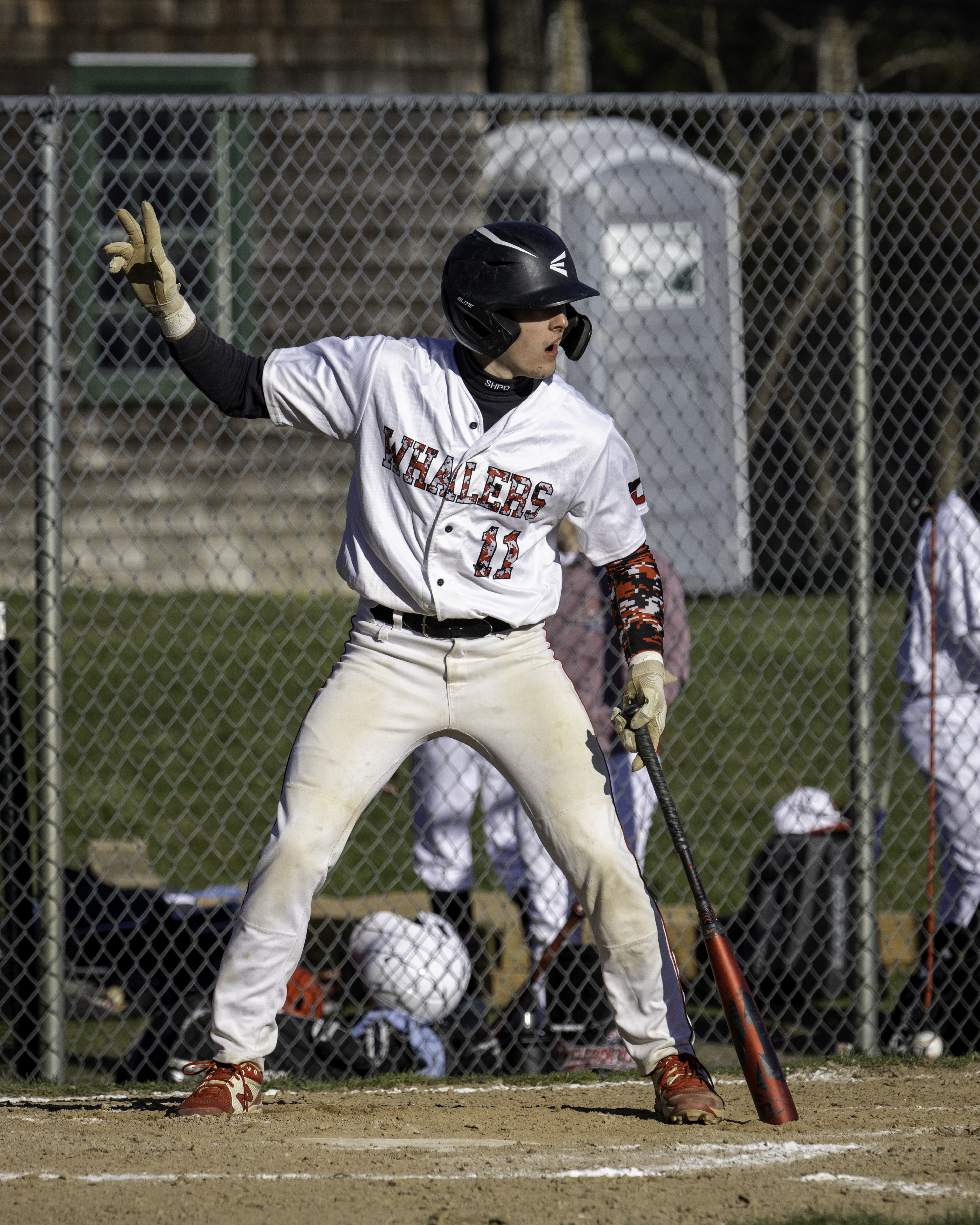 Pierson senior catcher Gavin Gilbride digs in at the plate.   MARIANNE BARNETT