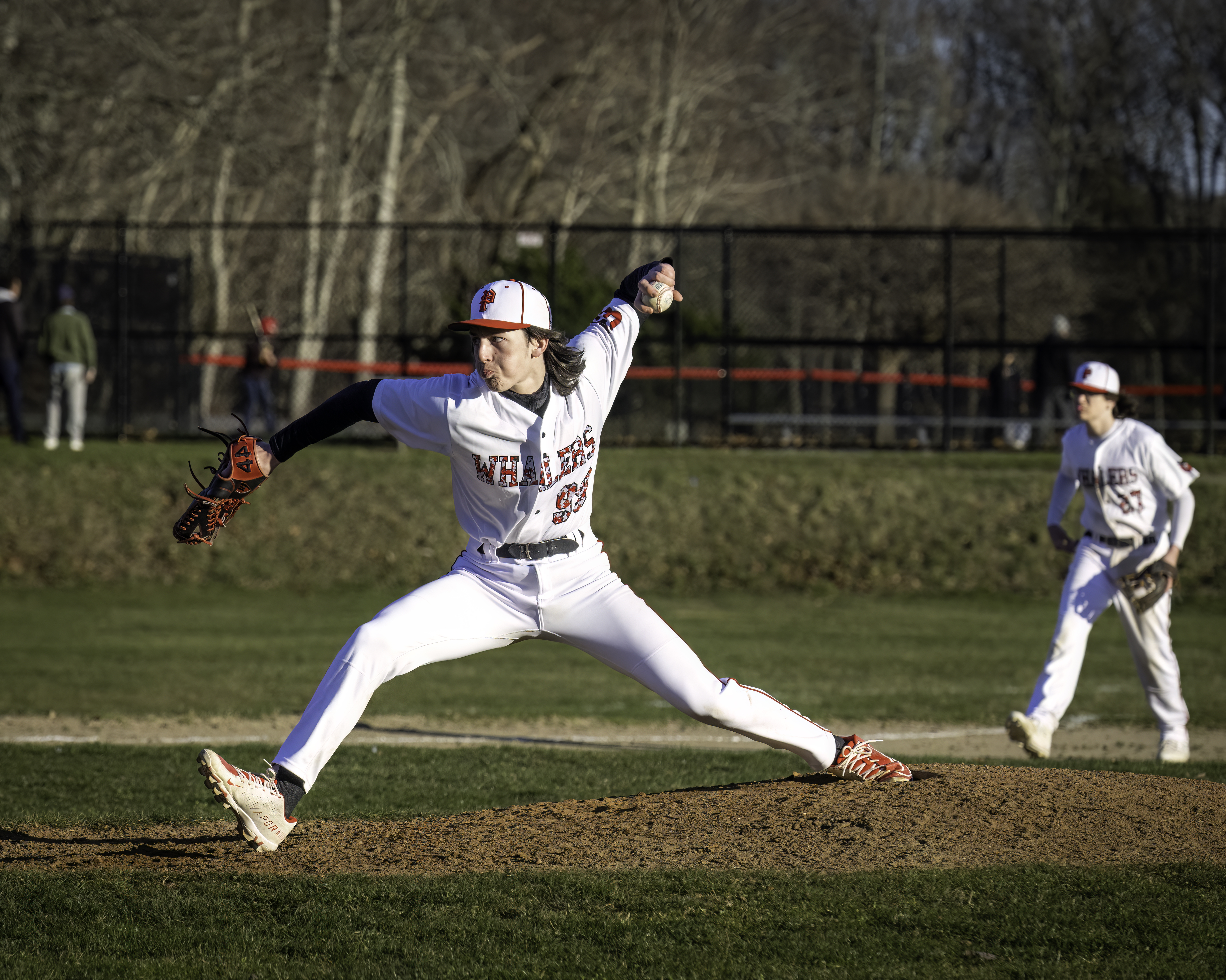 Pierson's Lucas Iulo delivers a pitch to home plate.   MARIANNE BARNETT