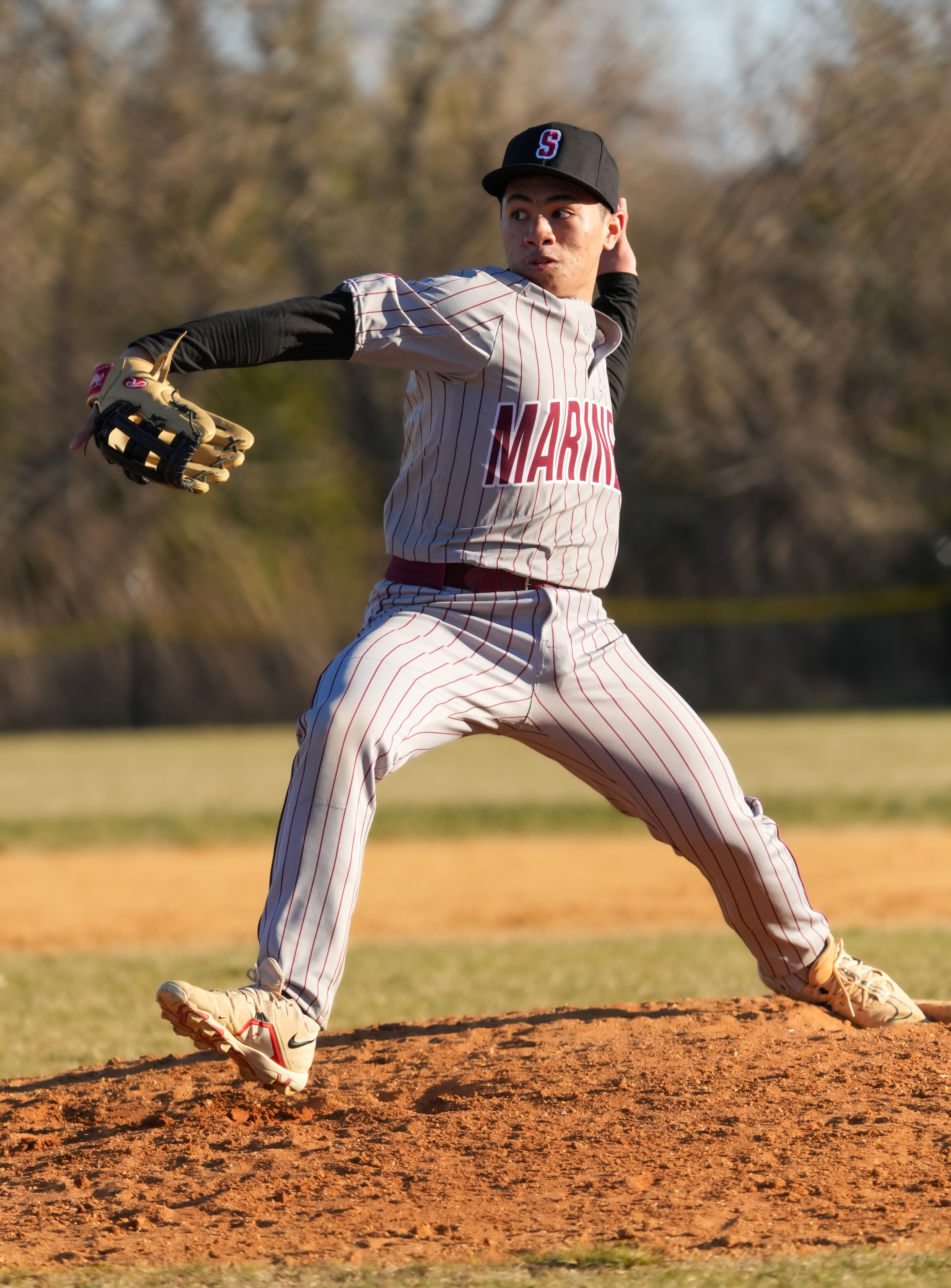 Southampton's Elijah Abella struck out 15 in the win over Southold on Monday.   RON EPOSITO