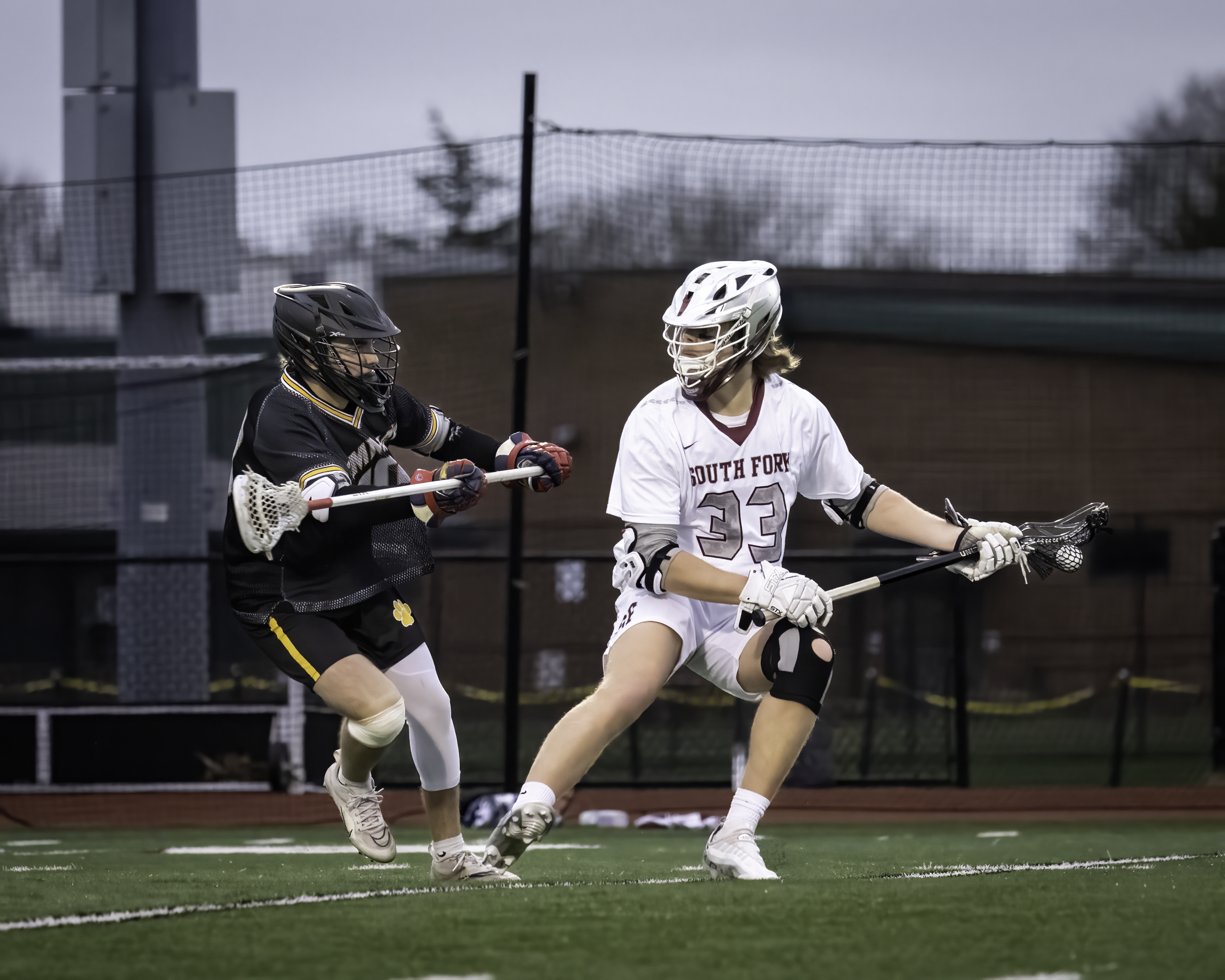 South Fork junior Charlie Corwin looks for an opening.   MARIANNE BARNETT