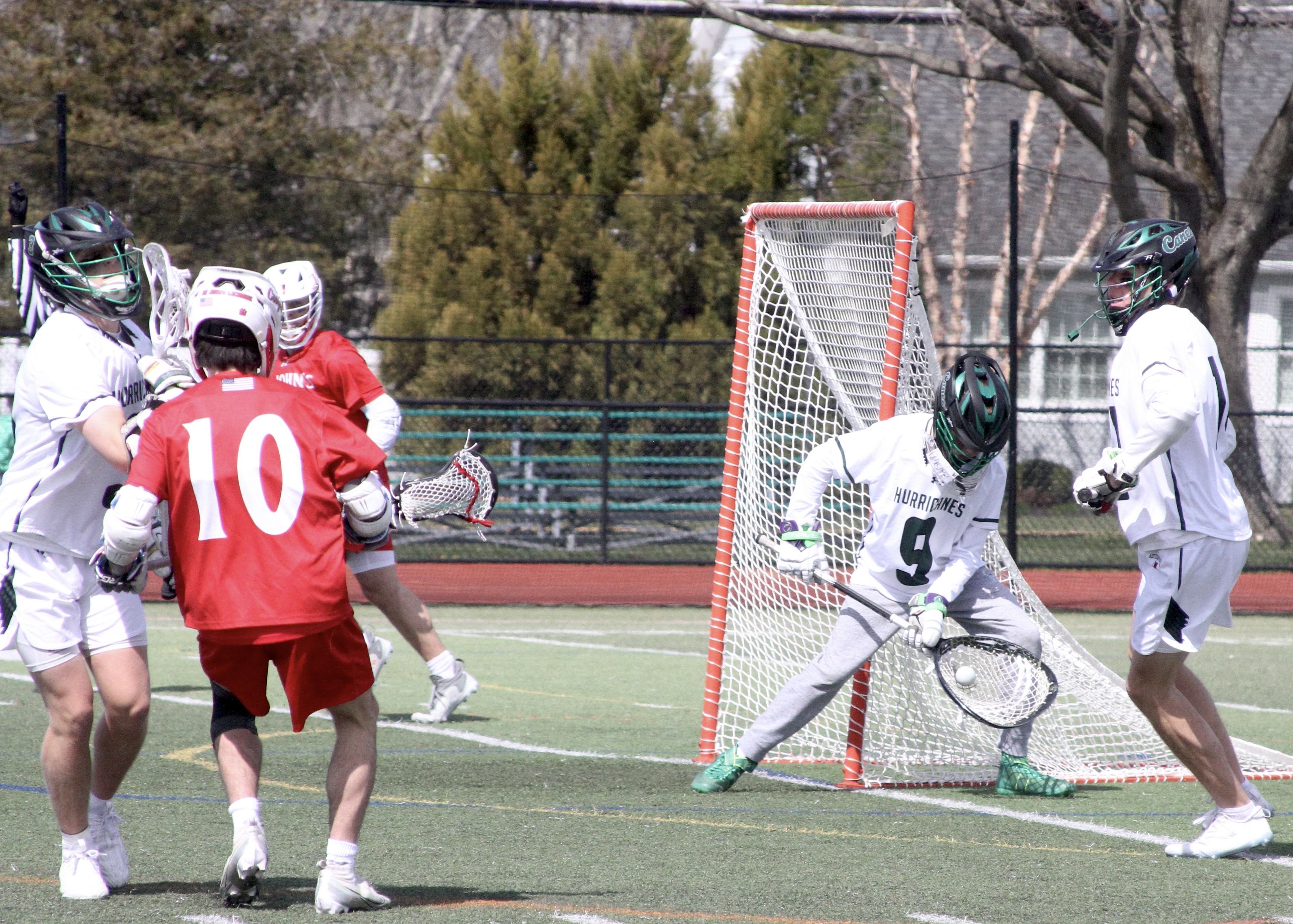 Sophomore goalkeeper Charlie Beasley makes a save. DESIRÉE KEEGAN