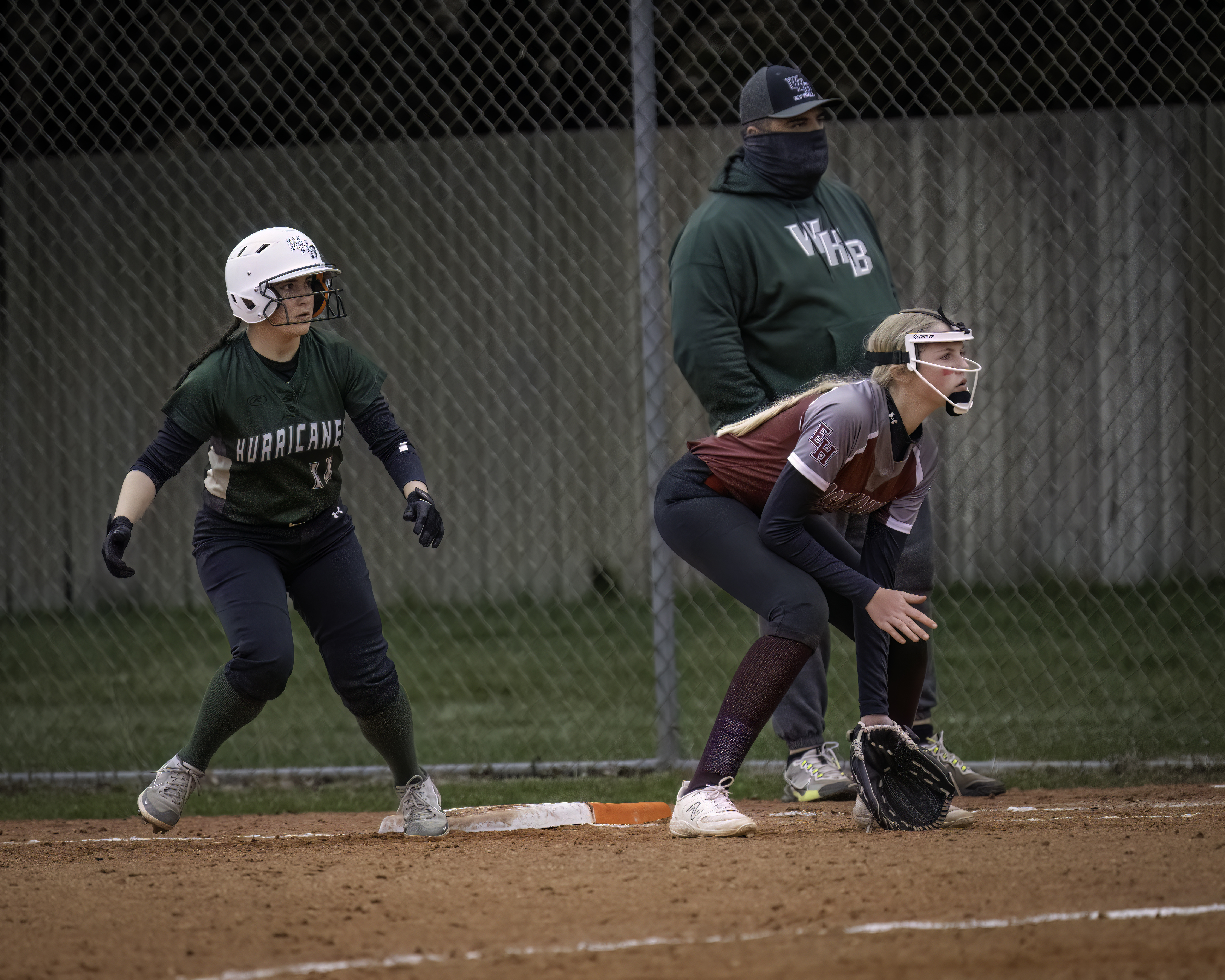 11 watches the pitch cross home plate.   MARIANNE BARNETT