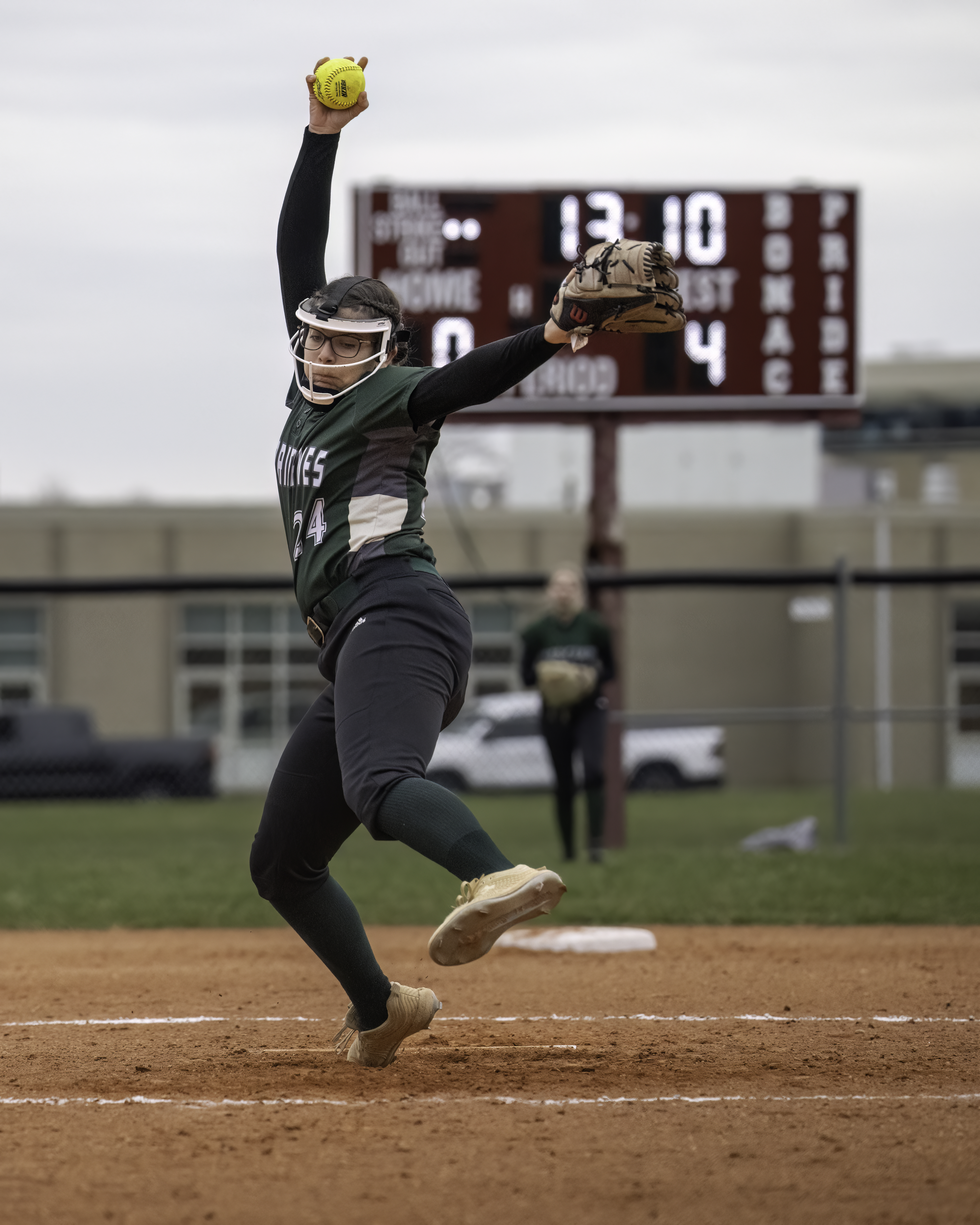 Westhampton Beach freshman Addison Celi threw her first-ever no hitter at East Hampton on Friday.    MARIANNE BARNETT