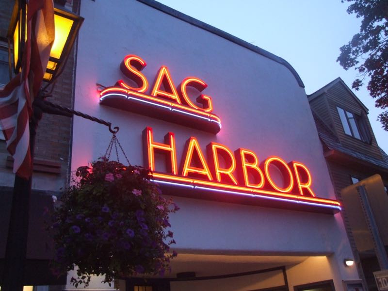 The old Sag Harbor Cinema sign. Kathryn G. Menu photo