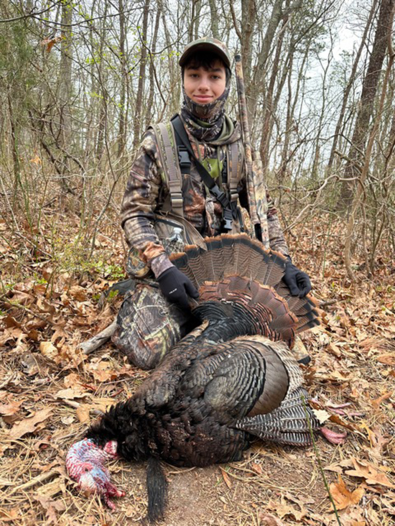 Michael Tessitore Jr. of East Quogue bagged this tom turkey during the youth hunting weekend last month.