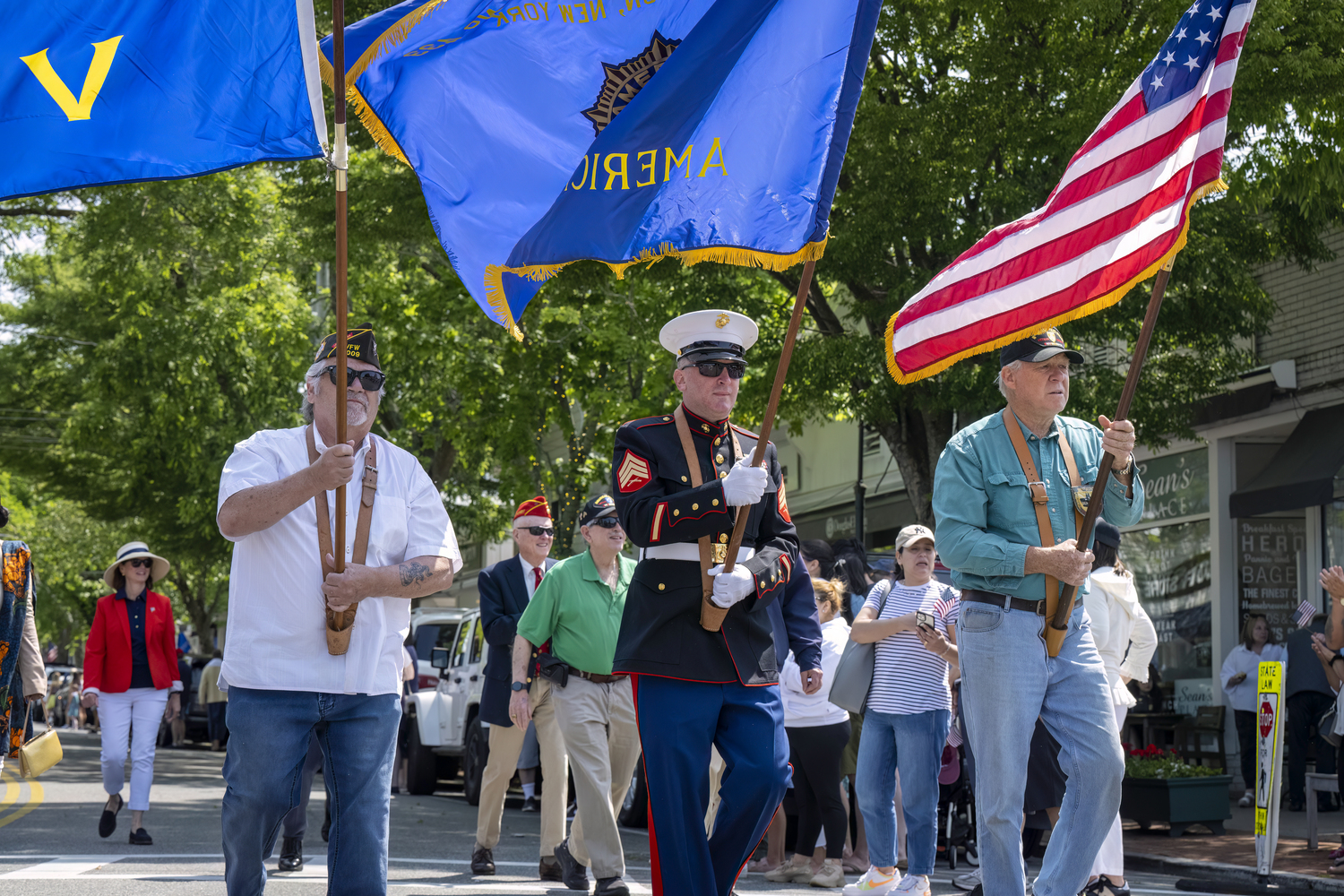 The Memorial Day parade in Southampton Village on Monday.