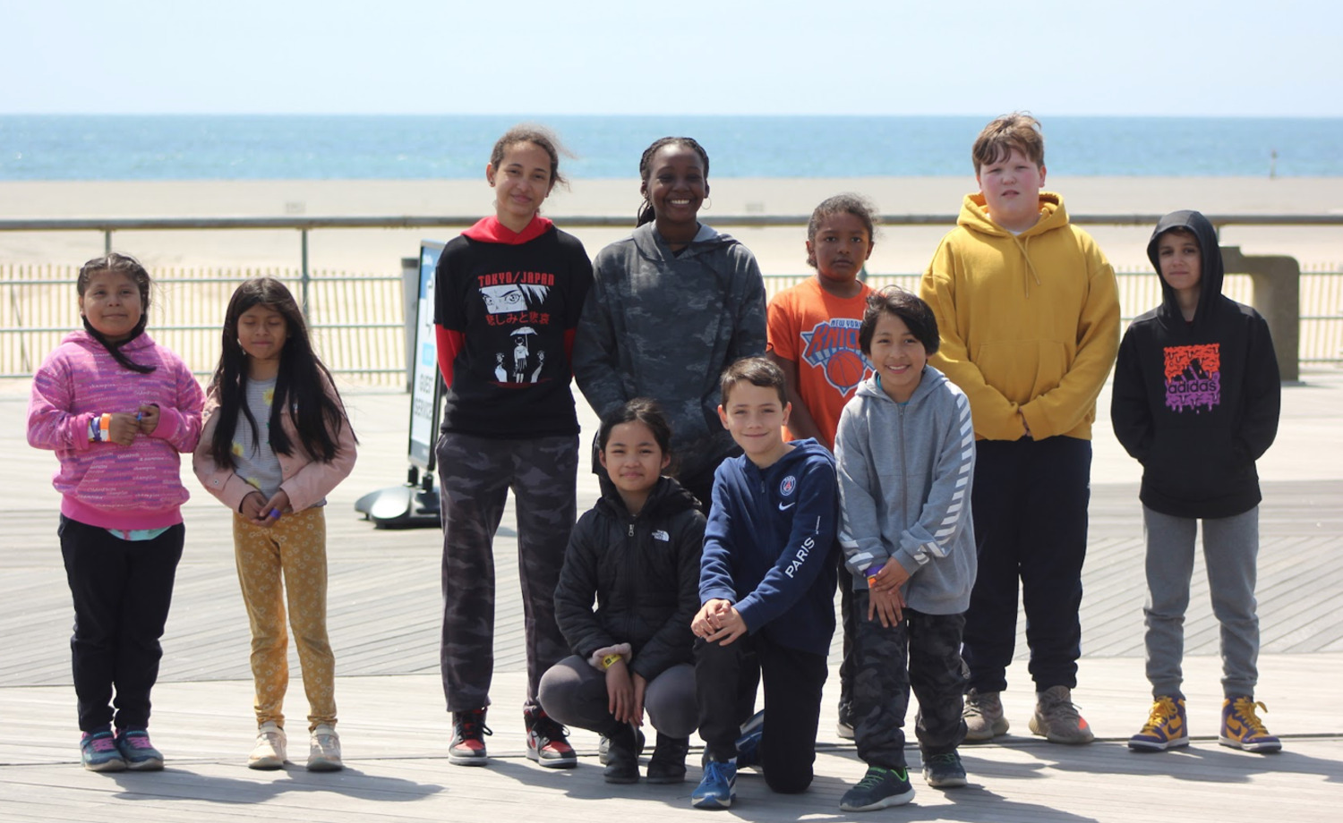 The Bridgehampton School STEAM Team students recently  explored the outdoors and pushed their boundaries as they moved through suspended obstacles and challenges to at the WildPlay Adventure Park at Jones Beach.  COURTESY BRIDGEHAMPTON SCHOOL