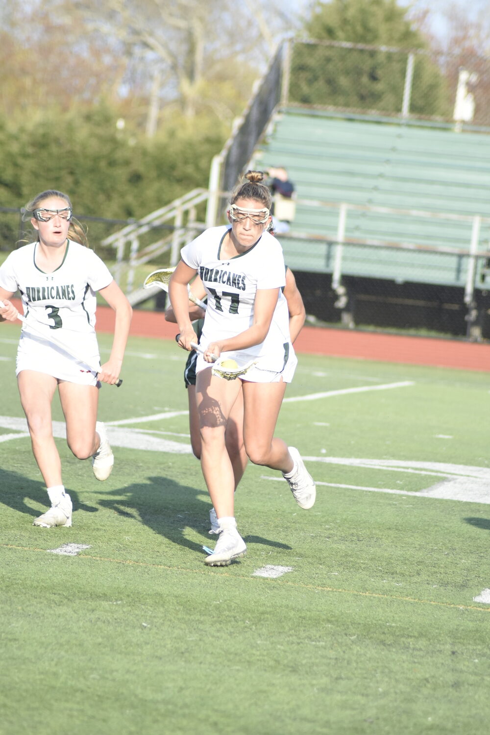 Sophomore midfielder Reese King secures another draw for Westhampton Beach. DREW BUDD