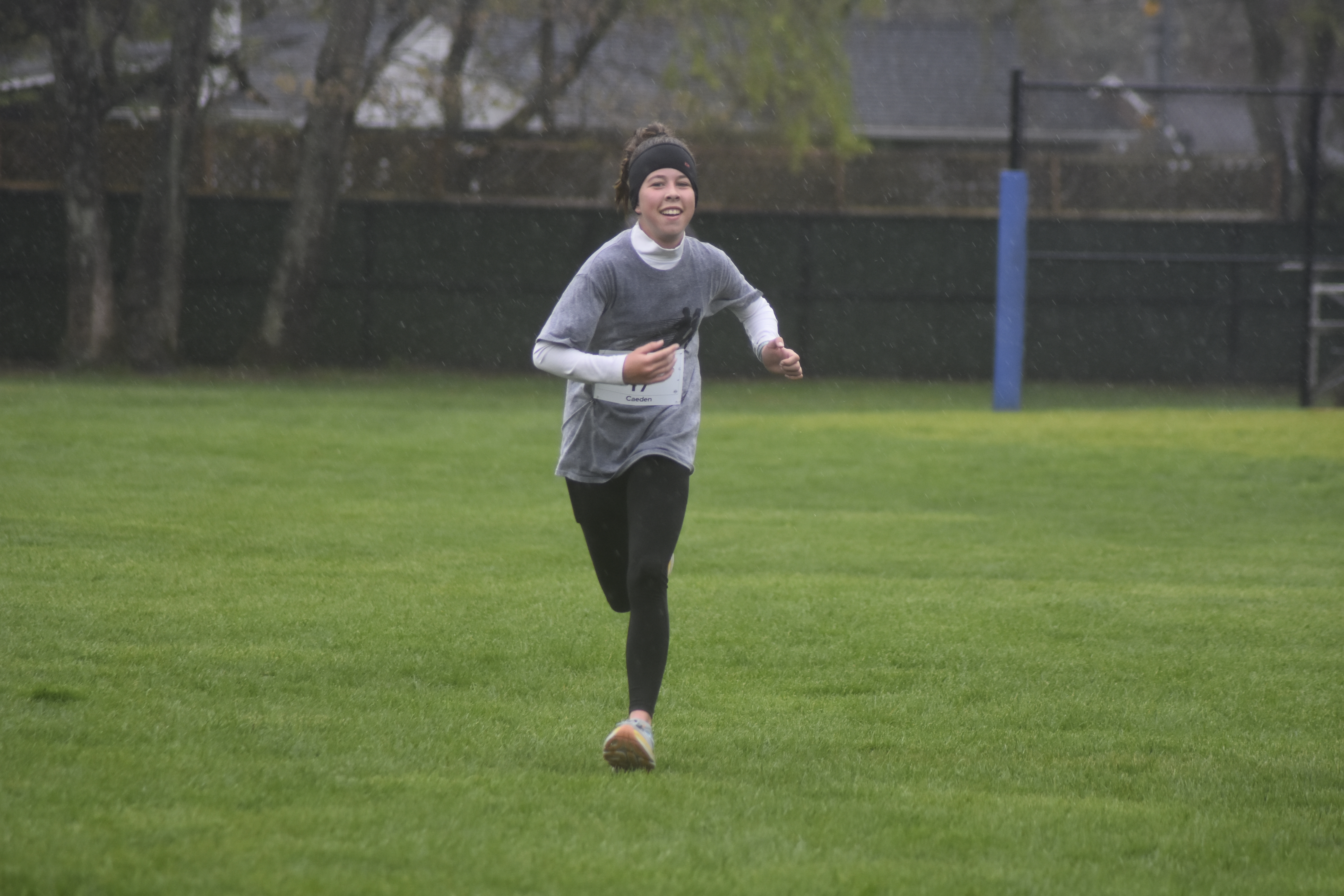 East Quogue's own Caeden Dorn was the female champion of Saturday's race.   DREW BUDD