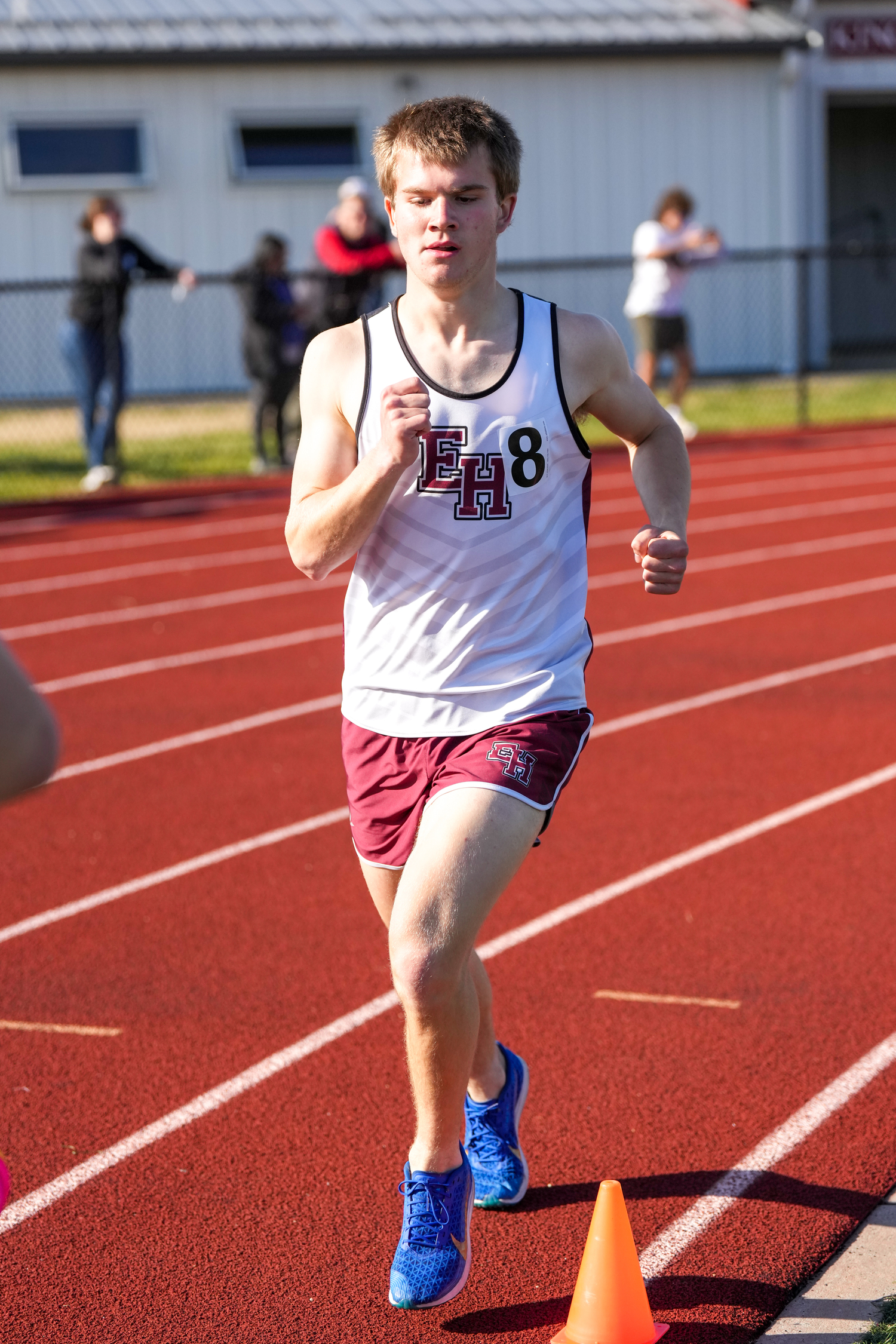 East Hampton sophomore Benson Edman in the 1,600-meter race.   RON ESPOSITO