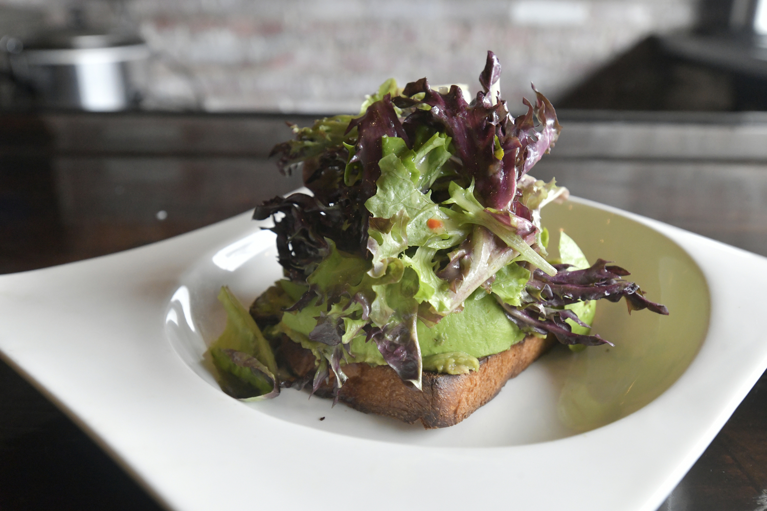 Avocado toast  at Mugs on Main.  DANA SHAW