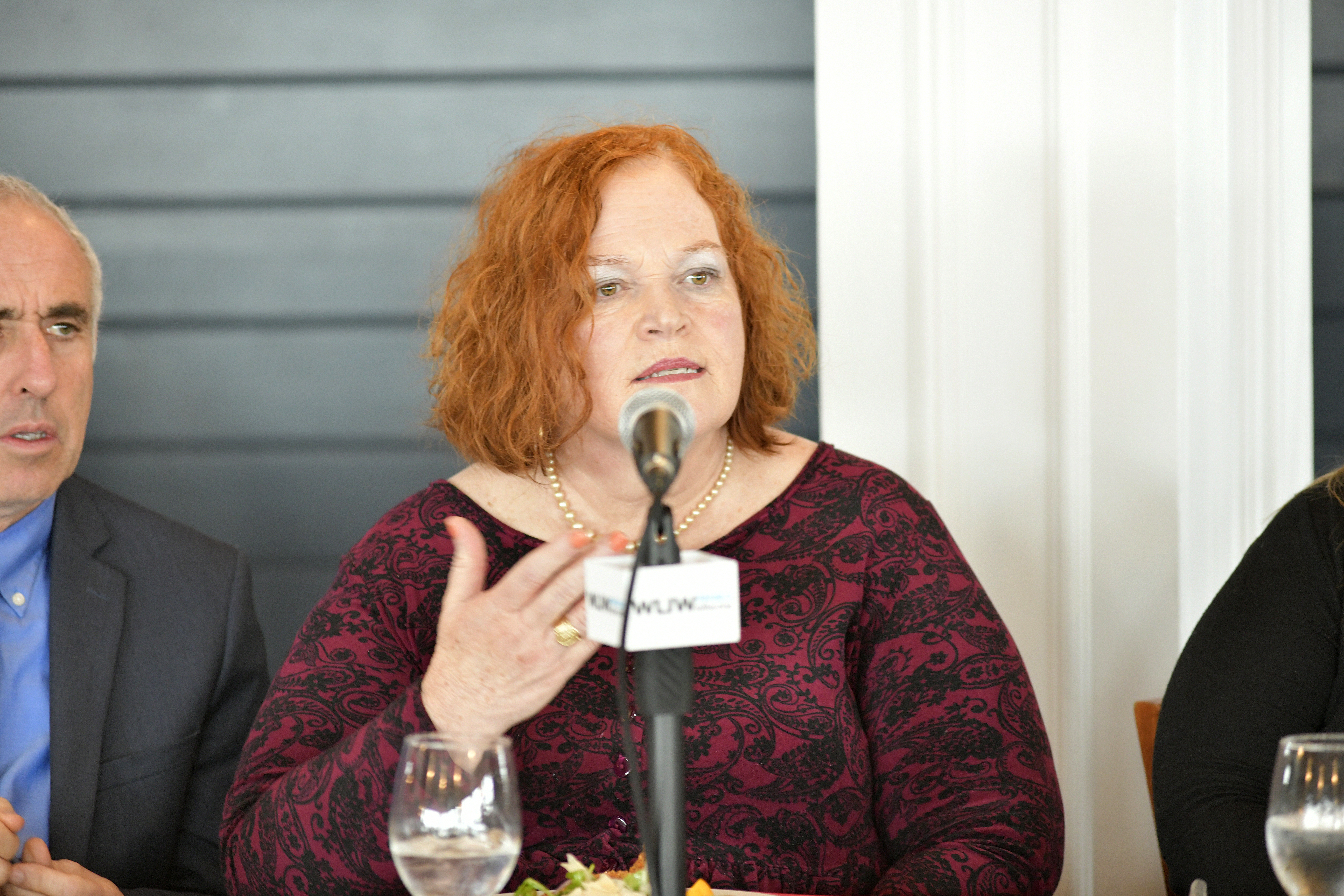 Panelist and President of the Hampton Bays Historical Society Brenda Sinclar Berntson.  DANA SHAW