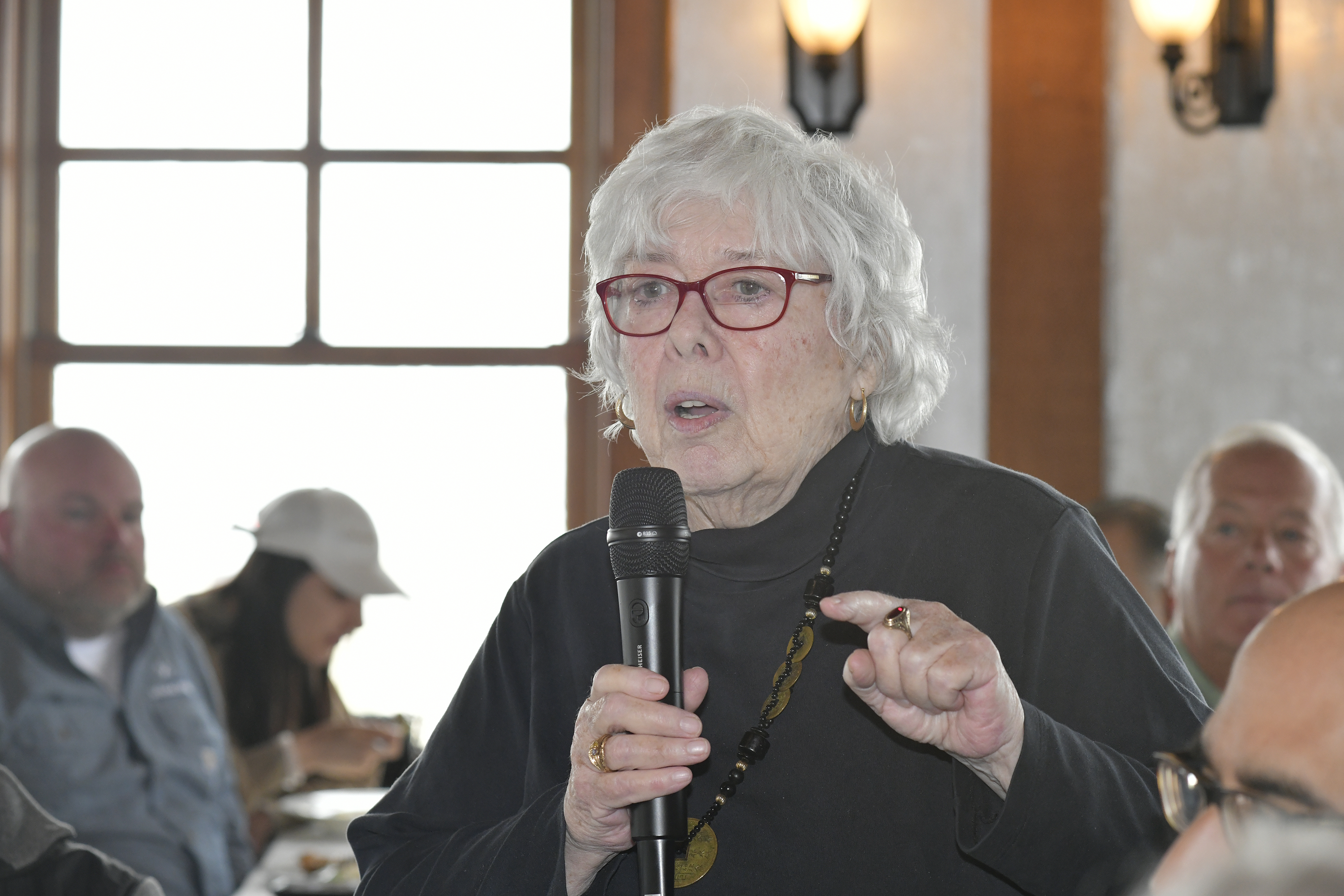 Hampton Bays resident Marion Boden at the April 27 Express Session at Oakland's.  DANA SHAW