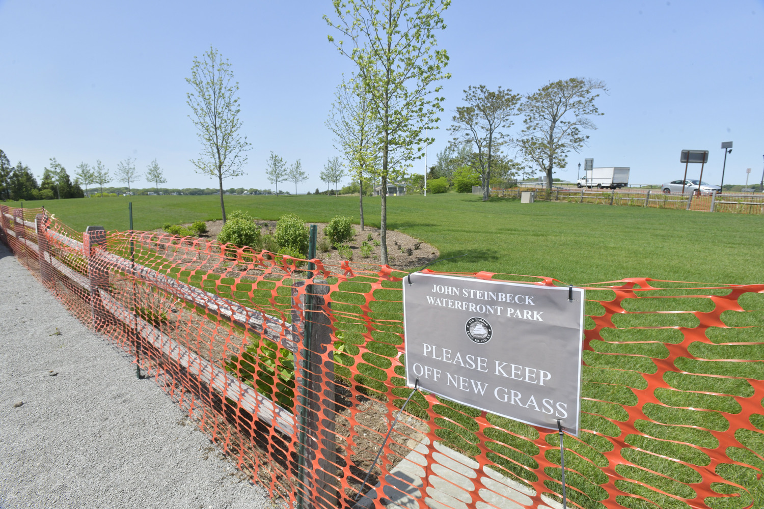 Steinbeck Park in Sag Harbor will have its official opening on May 25.   DANA SHAW