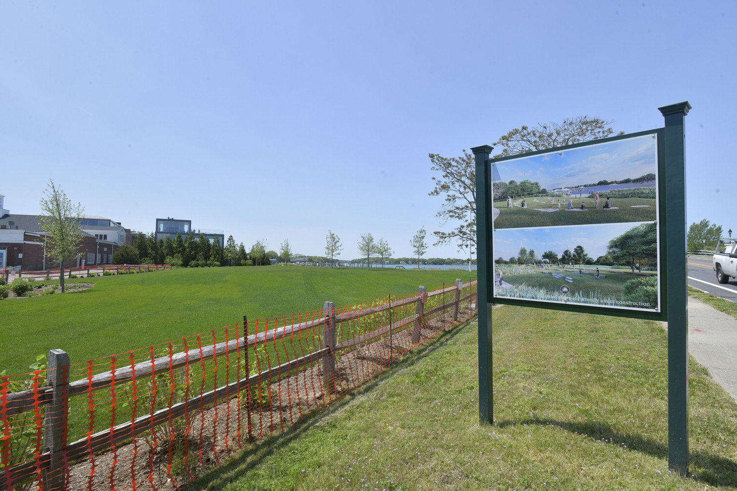 Steinbeck Park in Sag Harbor will have its official opening on May 25.   DANA SHAW