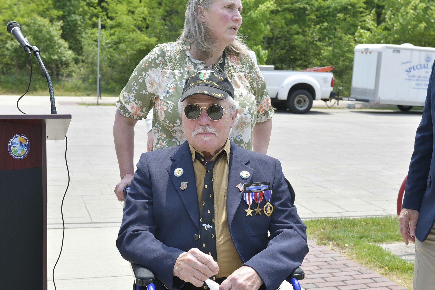 Vietnam Veteran Ron Campsey at the unveiling of 
