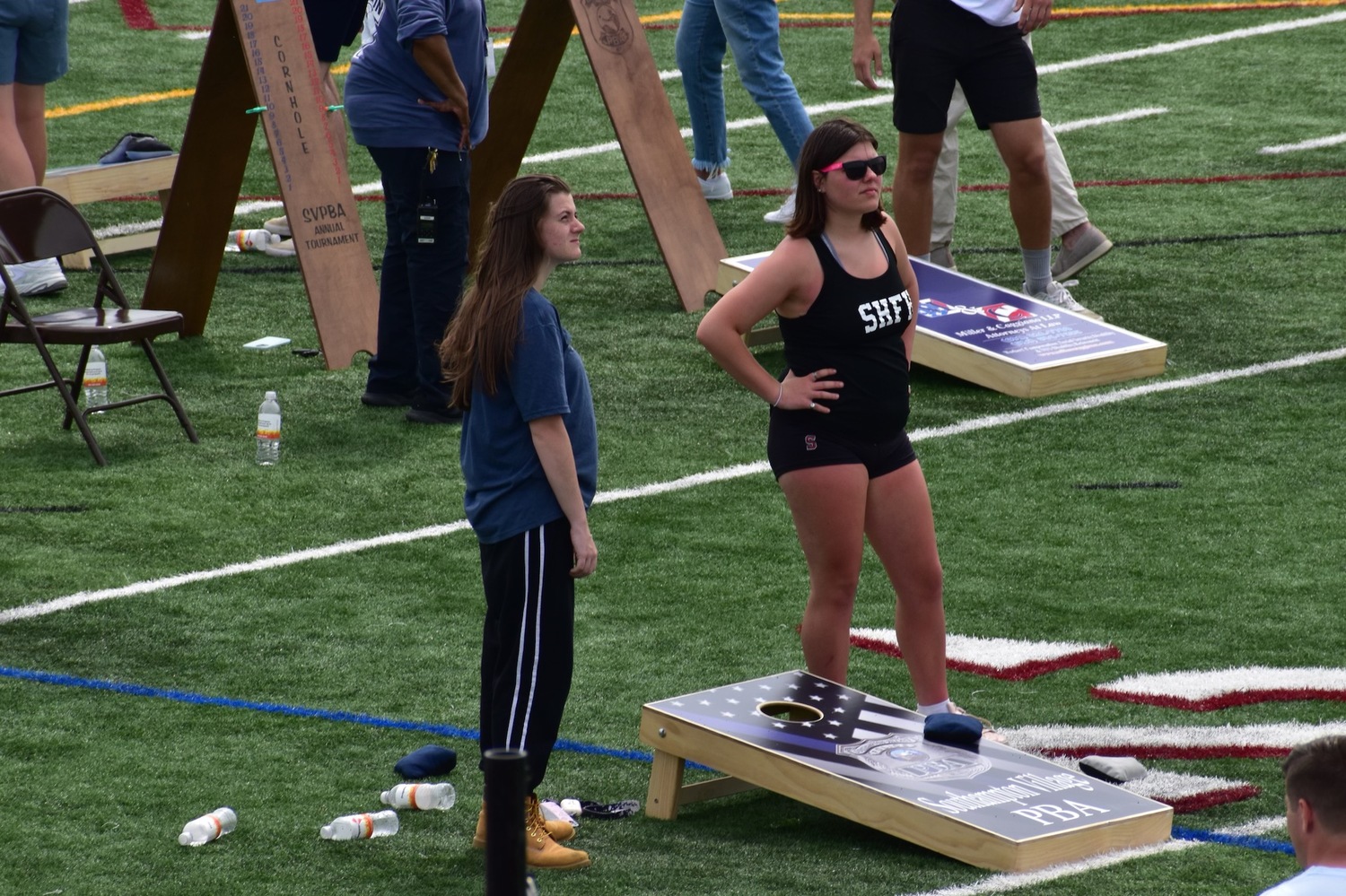 Southampton High School Mental Health Team hosted its first cornhole tournament on Saturday to help raise mental health awareness during Mental Health Awareness Month.    SERE MOTYKA