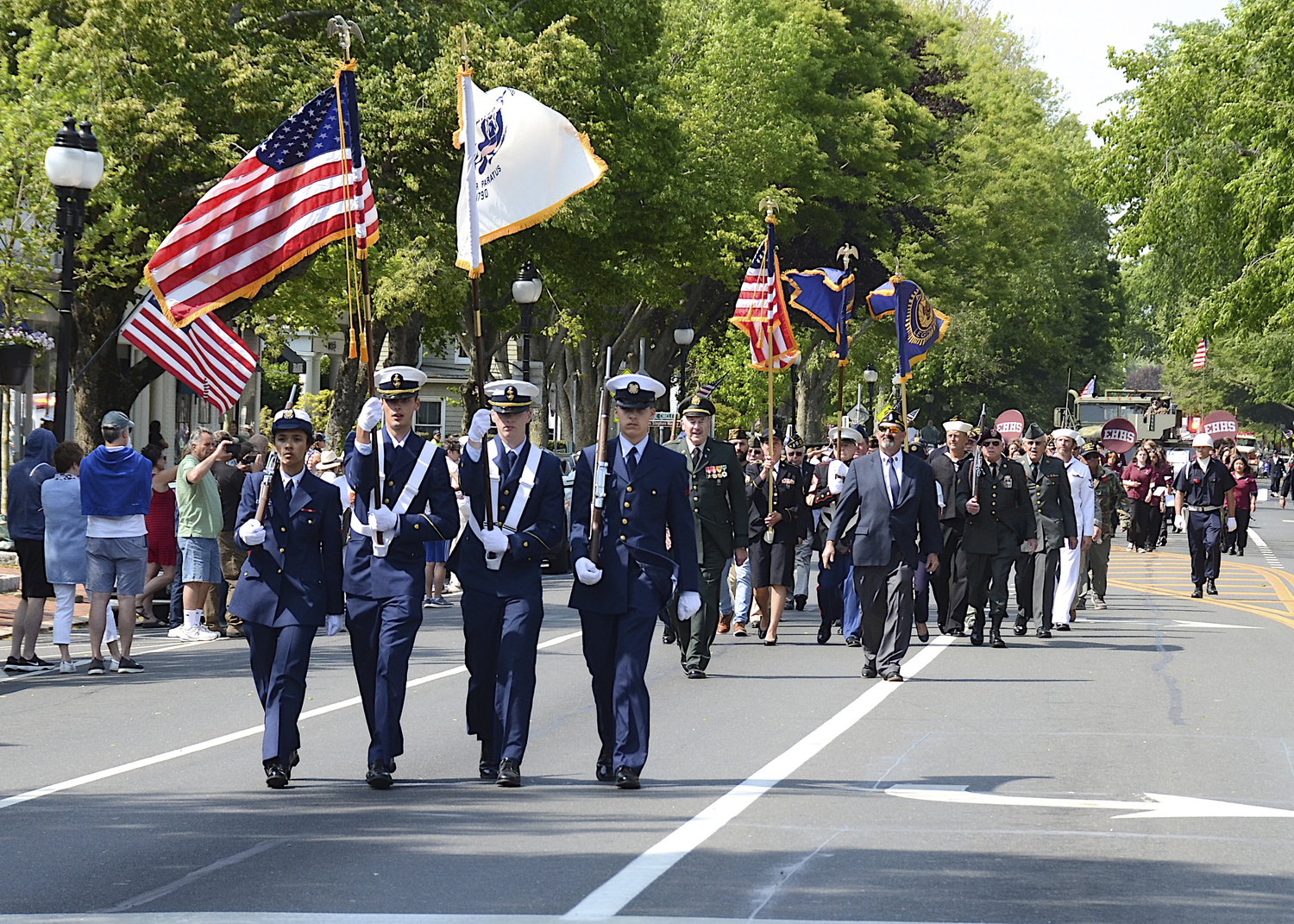 The Memorial Day Parade in East Hampton on Monday.   KYRIL BROMLEY