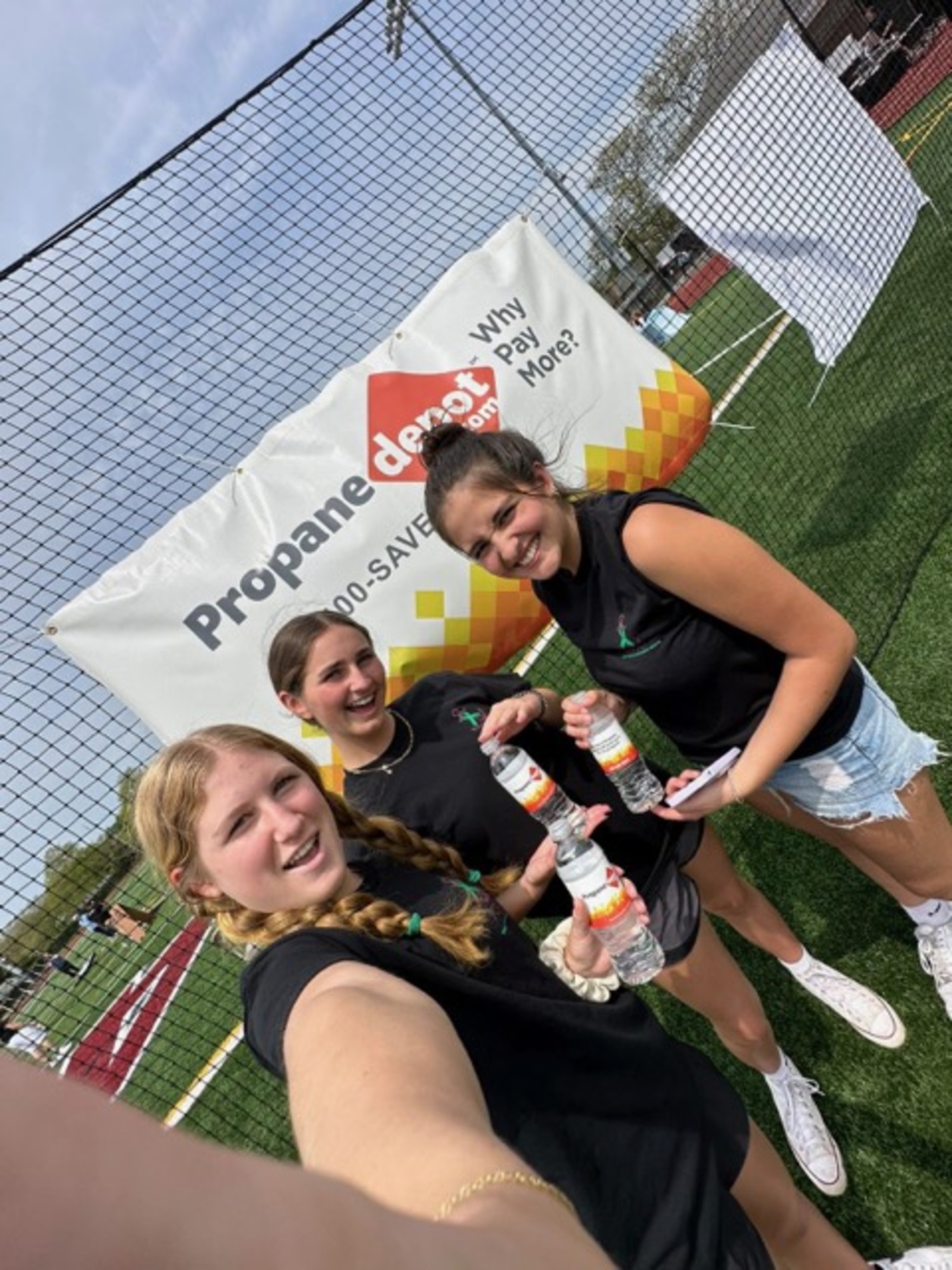 Riley Panza, left, Ella Leibnitzky and Leilani Escobar.