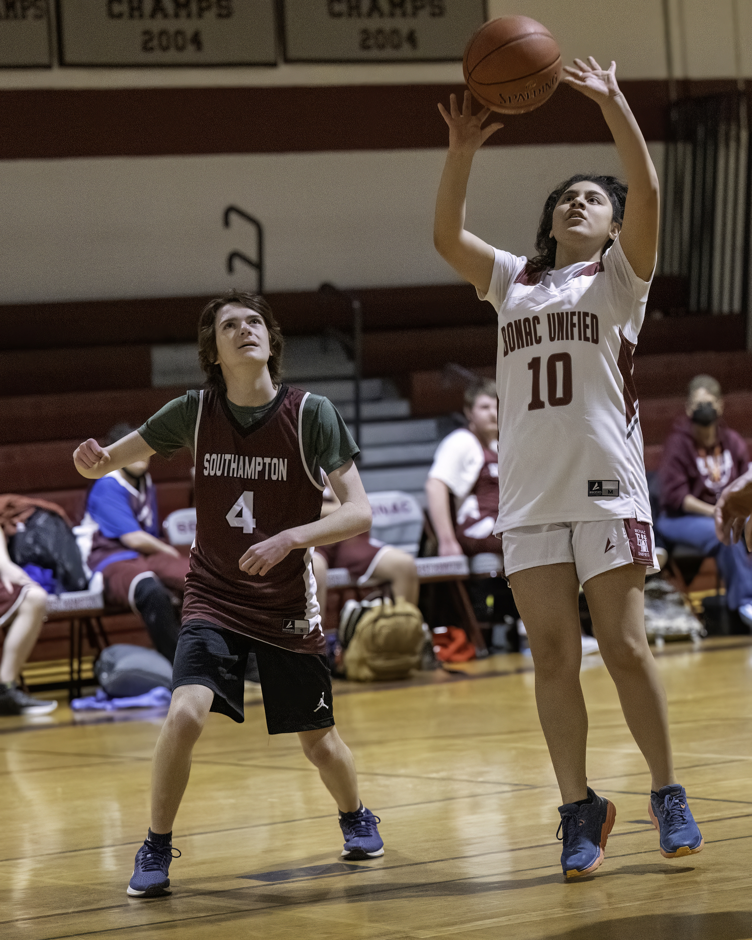 East Hampton's Brianna Zambrano puts up a shot.   MARIANNE BARNETT