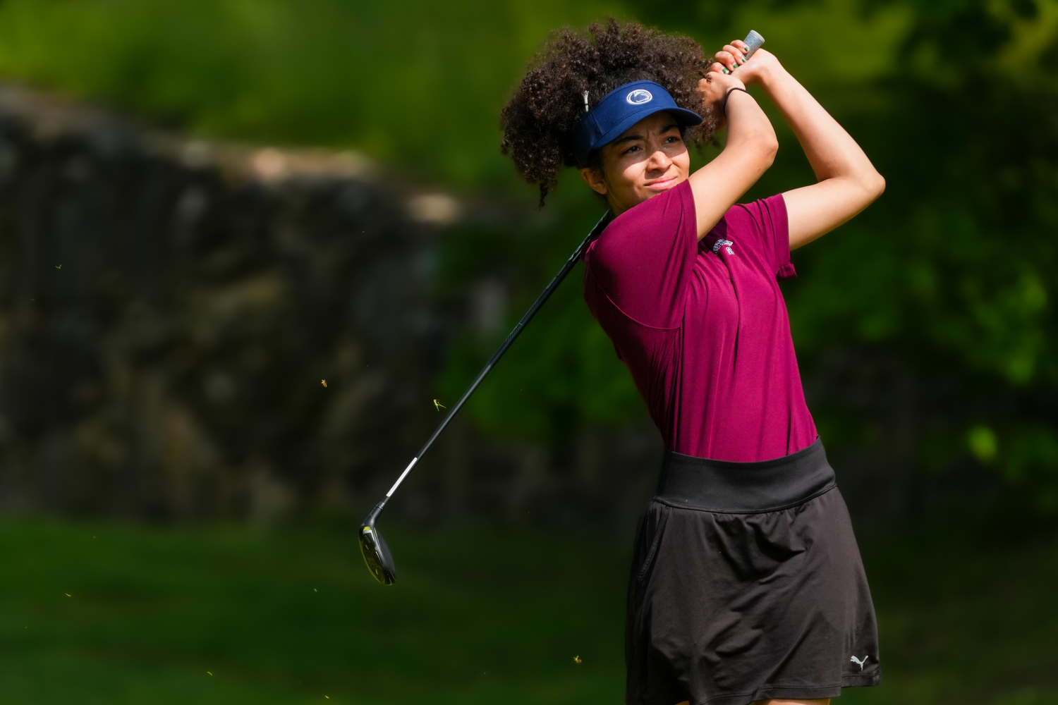 Southampton's top duo of eighth-grader Elie Poremba (77) and senior Ella Coady (78) were atop the leaderboard, respectively, after the first day of the Suffolk County Girls Golf Championships on Monday at Middle Island Golf Club. As a team the Mariners went into the second and final day of competition four shots off the lead. For a full story go to 27east.com.     RON ESPOSITO