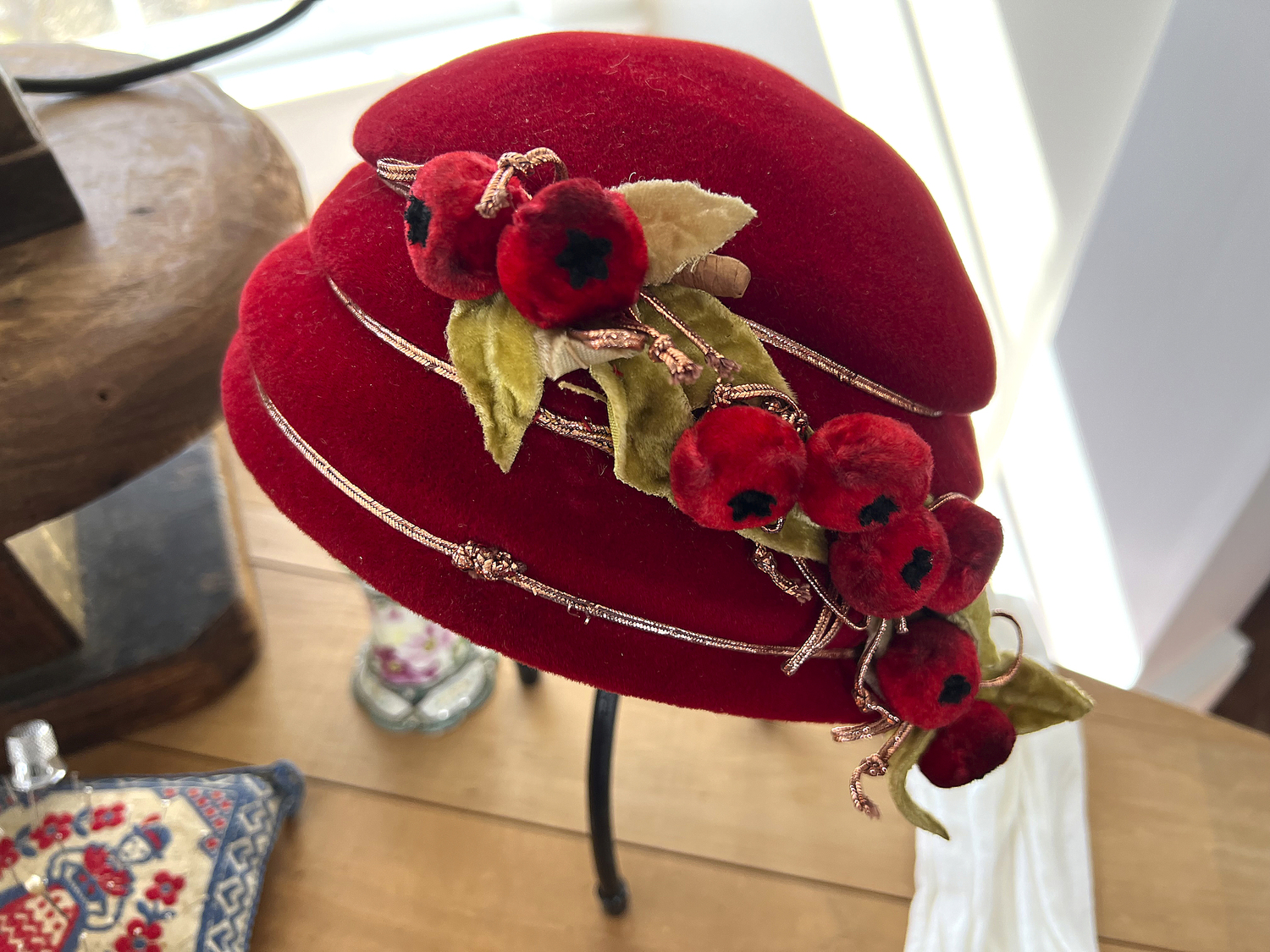 An original Lyzon hat.   DANA SHAW