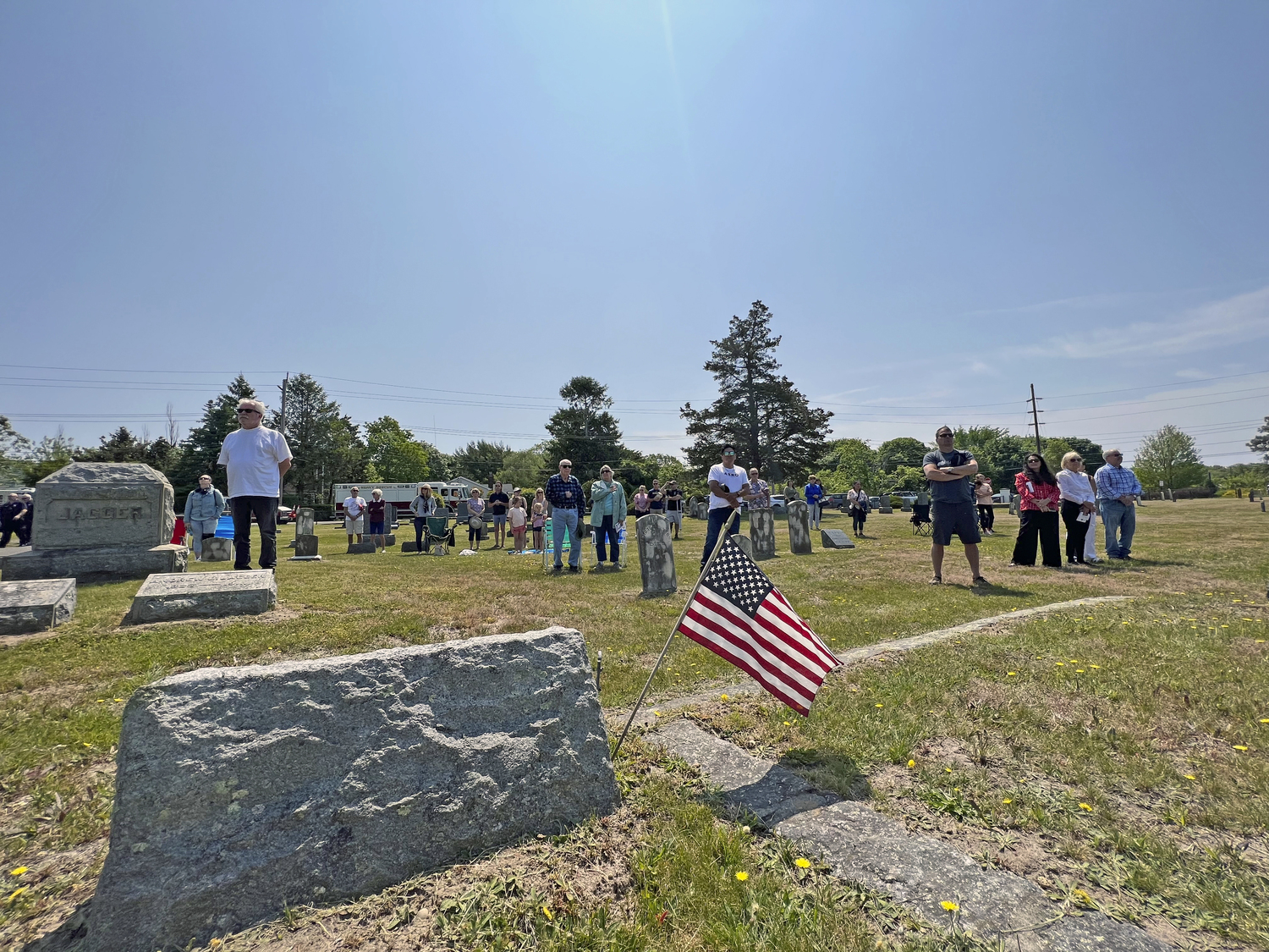 Memorial Day services at Westhampton Cemetery on Monday.