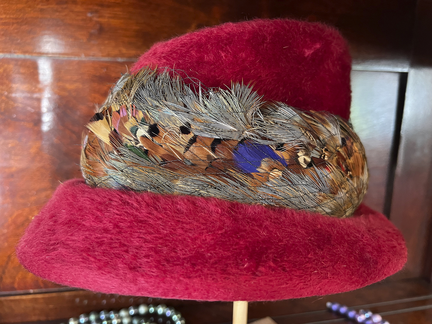 An original Lyzon hat. The Lyzon Hat Shop in Hampton bays houses about 80 original designs from Walter King and his wife Helen.  DANA SHAW