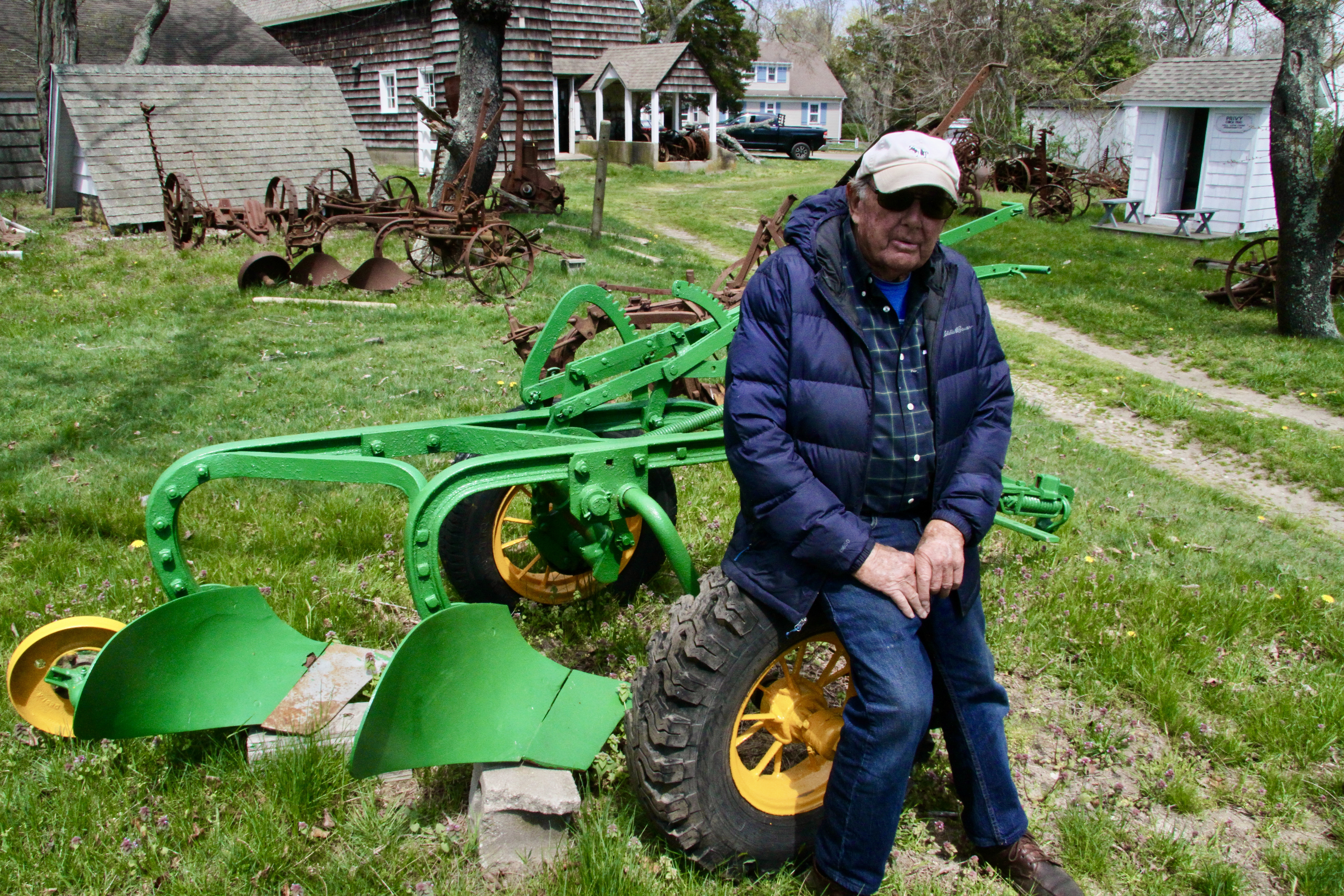 Ron Bush had been collecting Long Island farming tools, equipment and memorabelia for 60 years.