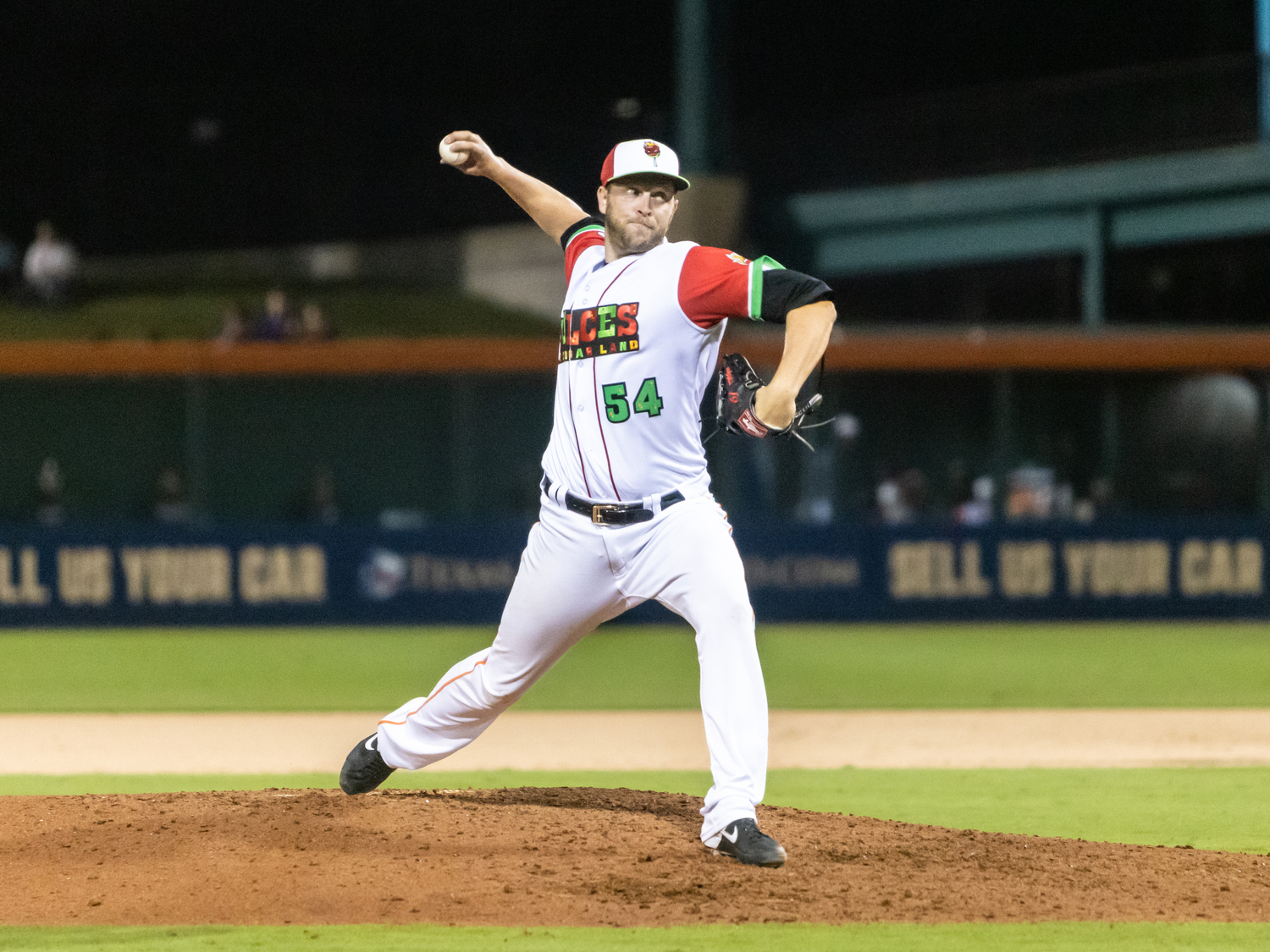 Kyle McGowin in his debut for the Sugar Land Space Cowboys on Thursday, May 11, in which he pitched three scoreless innings.    SONNY JOHNSTON/SUGAR LAND SPACE COWBOYS