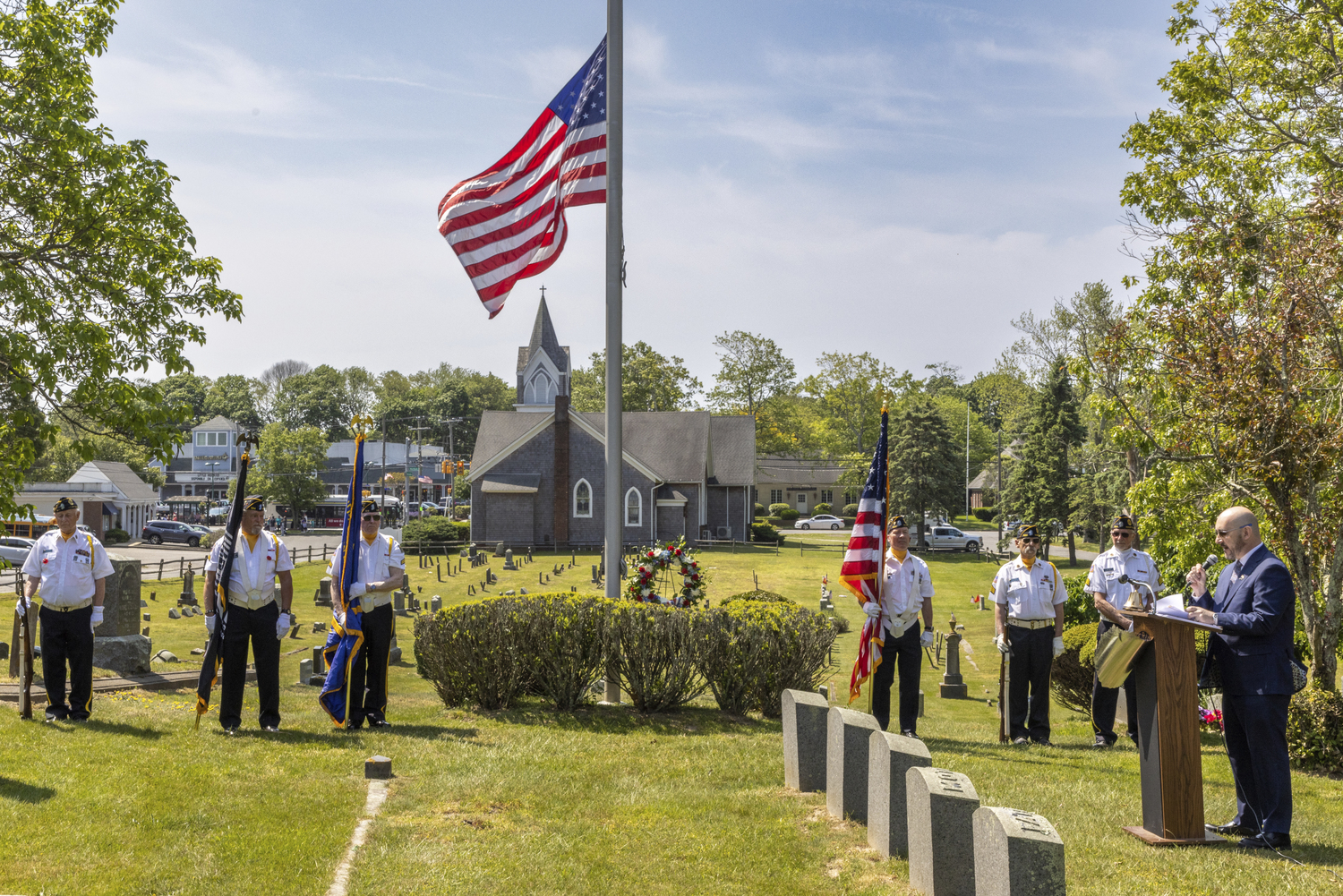 Memorial Day observations in Hampton Bays on Monday.