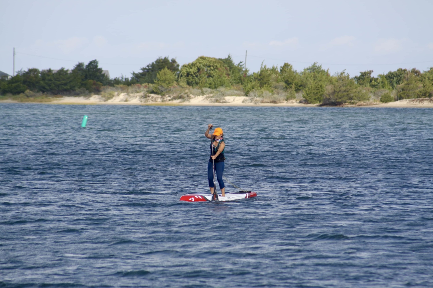 A training paddle in Three Mile Harbor.