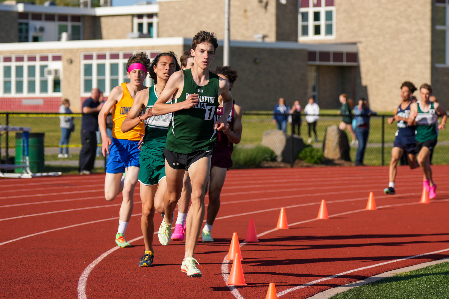 Westhampton Beach junior Trevor Hayes was county champion in the 1,600-meter race last week.  RON ESPOSITO