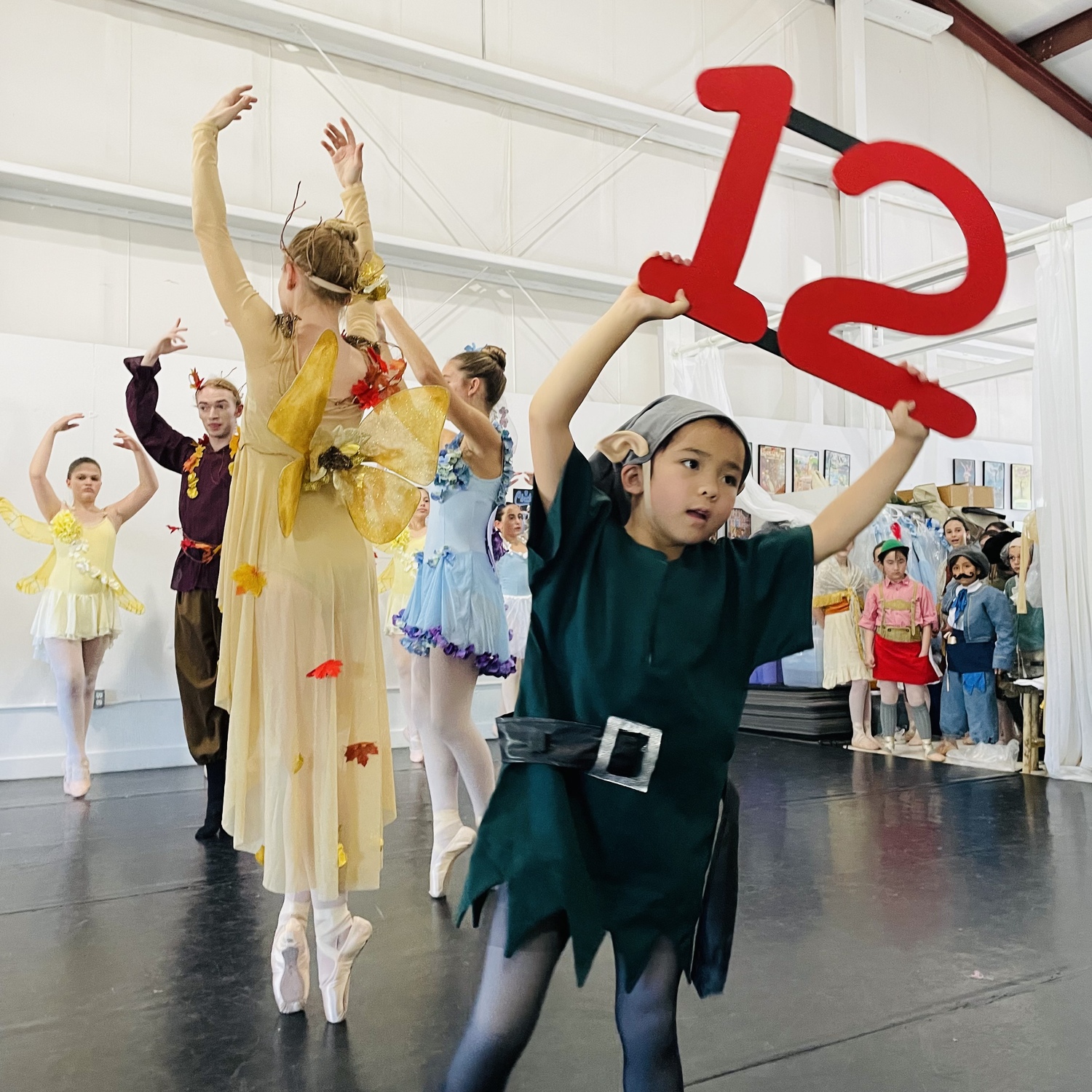 HBTS students during a recent dress rehearsal of 