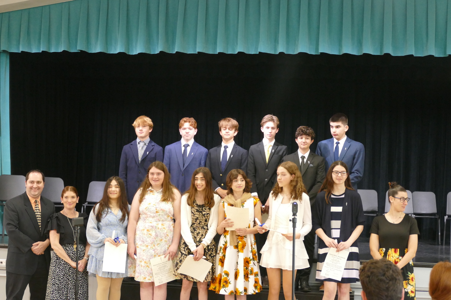 At Our Lady of the Hamptons School, 12 students were recently inducted into the National Junior Honor Society. COURTESY OUR LADY OF THE HAMPTONS SCHOOL