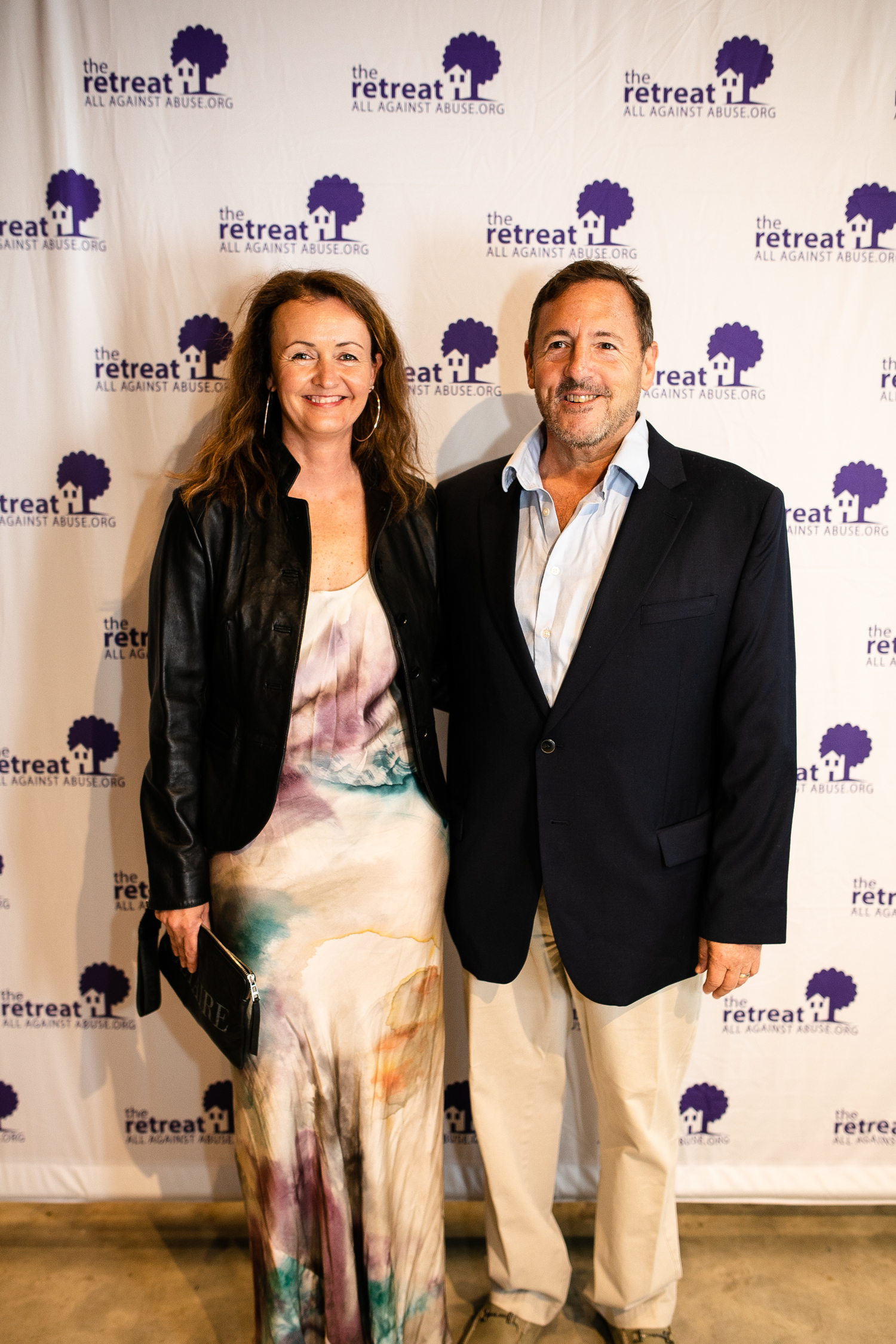 Hana Sromova and Claude Okin, of Sportime Amagansett, were the Honorees at The Retreat’s All Against Abuse gala at The Church in Sag Harbor on June 3. JESSICA DALENE WEBER