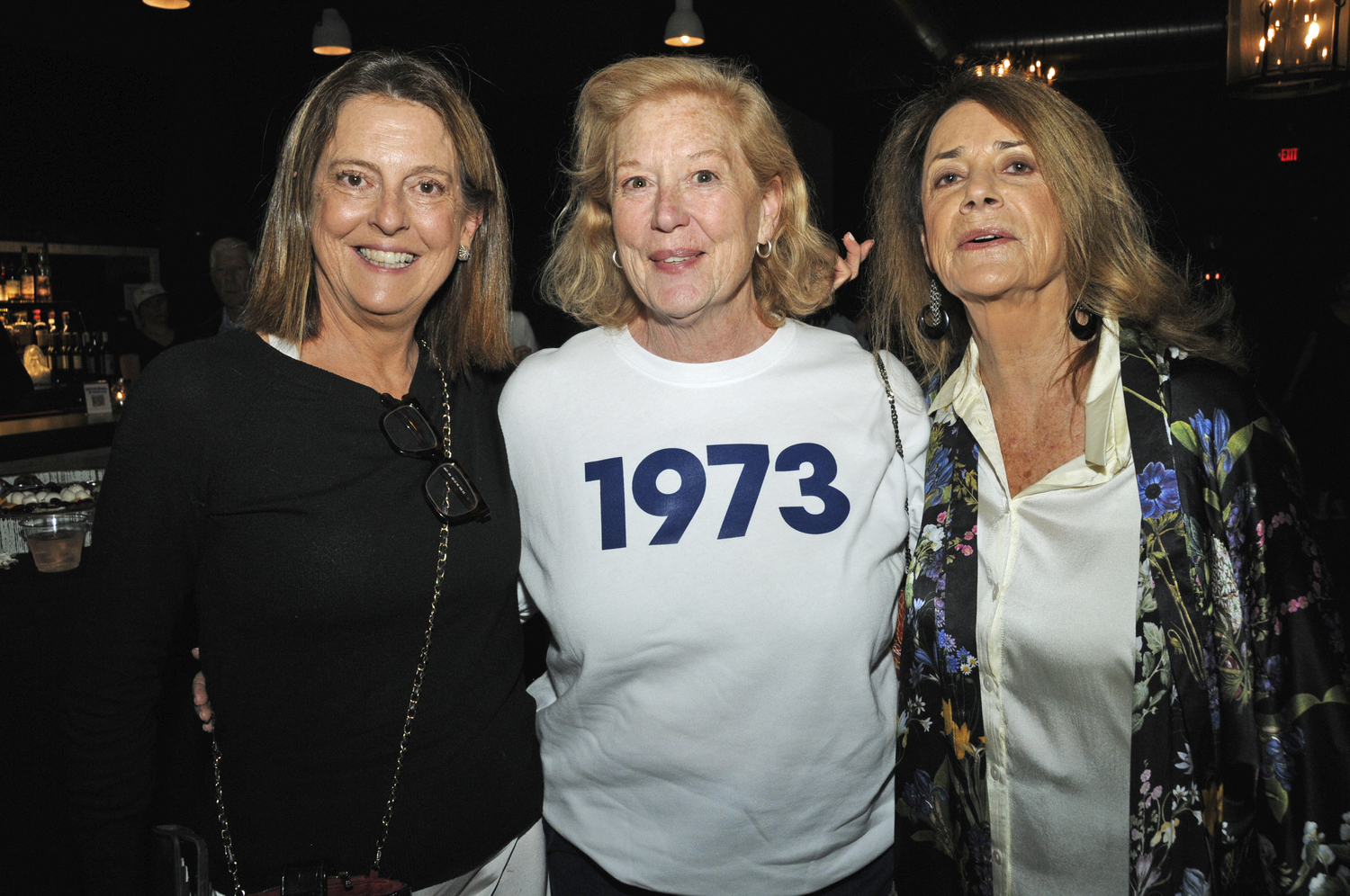 Cathy Hartman, Mary Slattery and Helen Cleland at The Clubhouse in East Hampton on Saturday at 